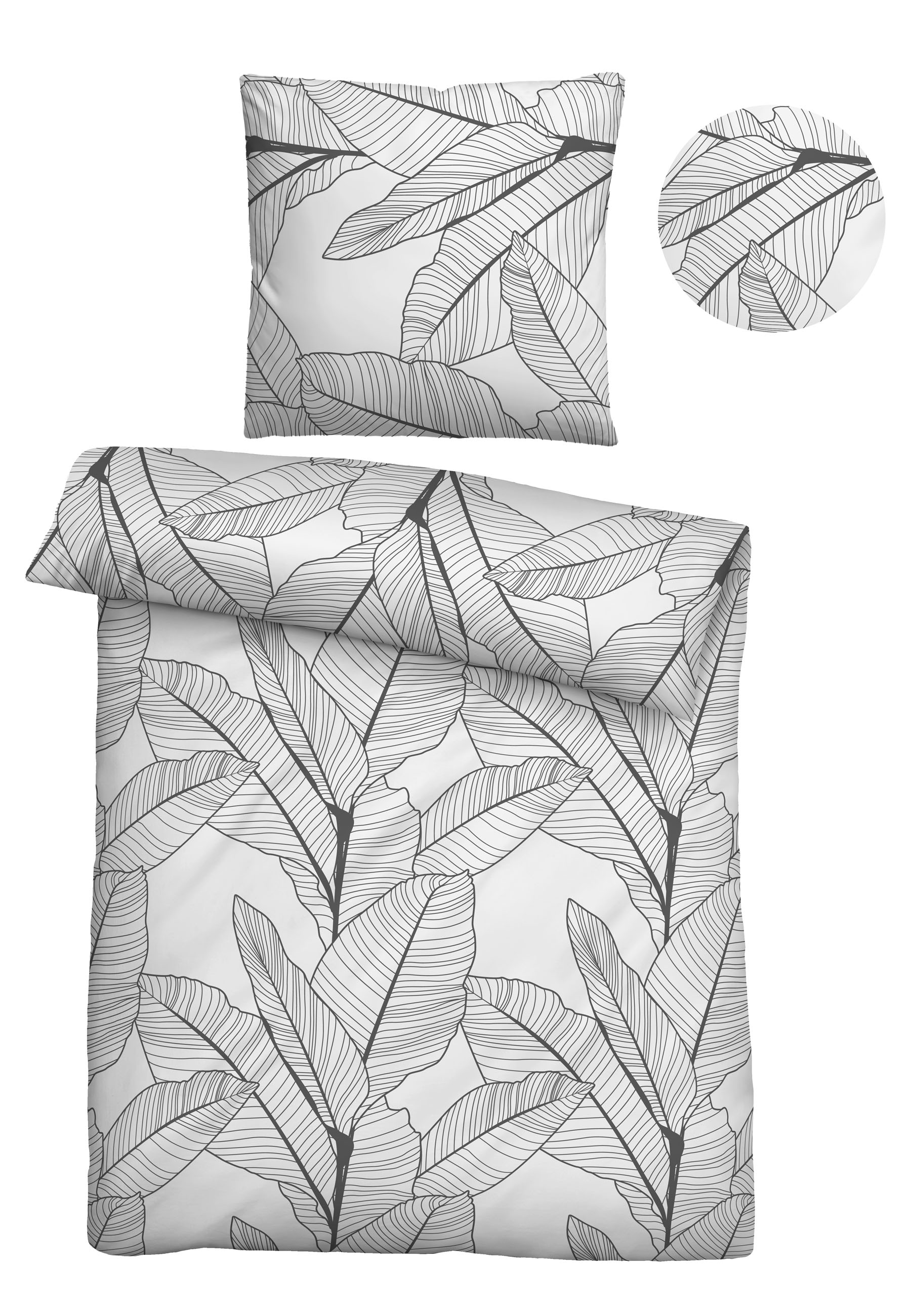 Castell - Markenbettwäsche Bettwäsche »260997« 2 Seersucker, bügelfrei, pflegeleicht, Reißverschluss, ganzjährig