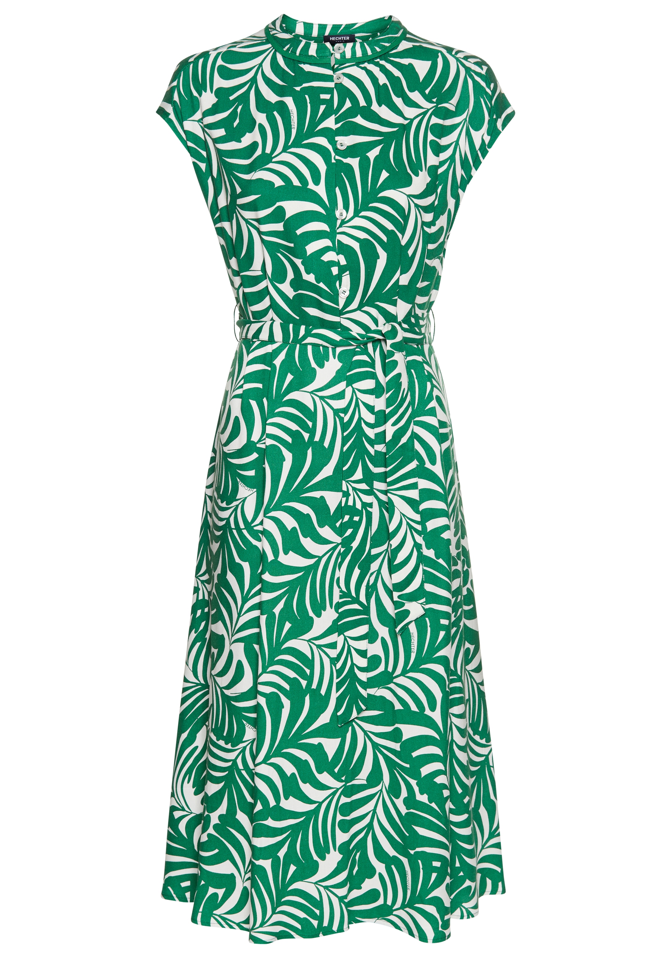 HECHTER PARIS Midikleid, mit Knopfleiste und Bindetaille