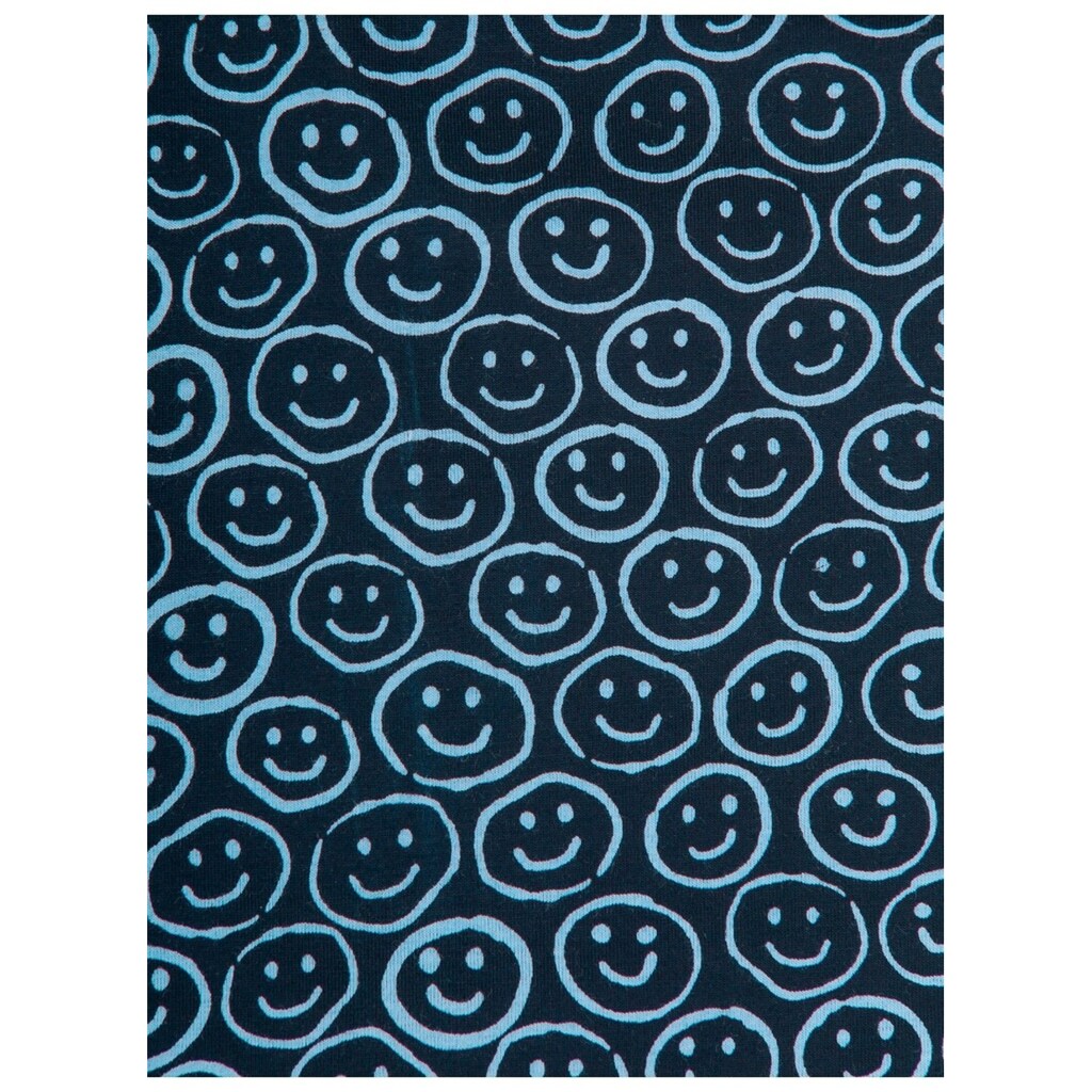 Trigema Jerseyhose »TRIGEMA Lange Hose mit lustigem Smiley-Motiv«, (1 tlg.)