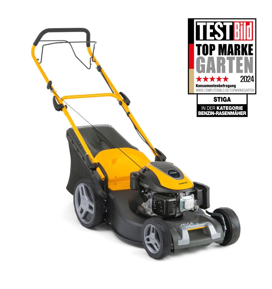 STIGA GARDEN Benzinrasenmäher »COMBI 53 S«, Radantrieb, 3-in-1 Schnittsystem