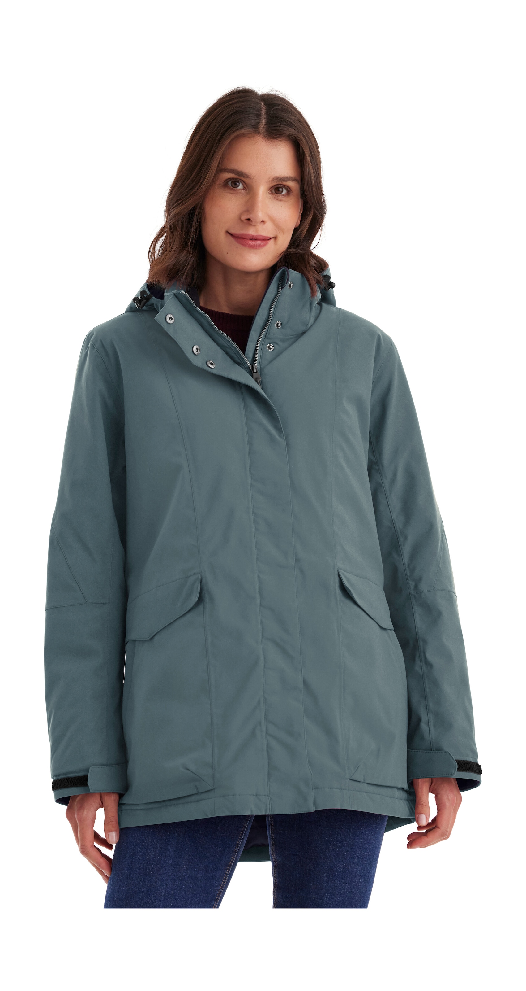 Killtec Funktionsjacke "Damen Jacke" Wasserdichte, atmungsaktive Damenjacke mit abnehmbarer Kapuze