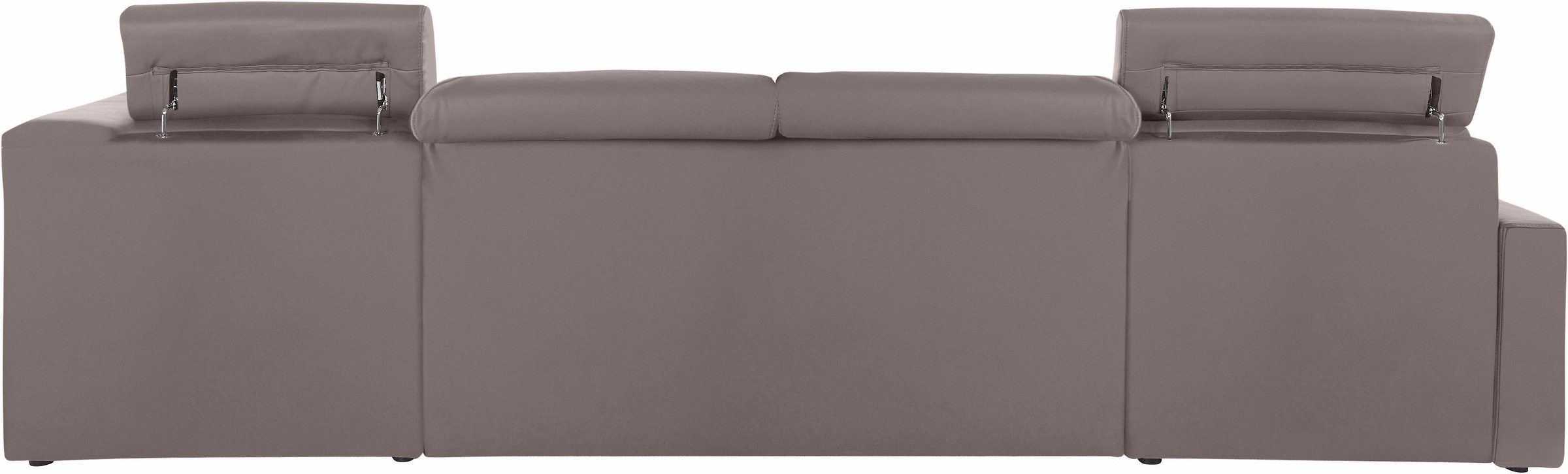 DOMO collection Wohnlandschaft »Ava moderne Sitzheftung mit toller Doppelnaht, komfortabel, U-Form«, mit Federkern, wahlweise mit Kopfteilverstellungen
