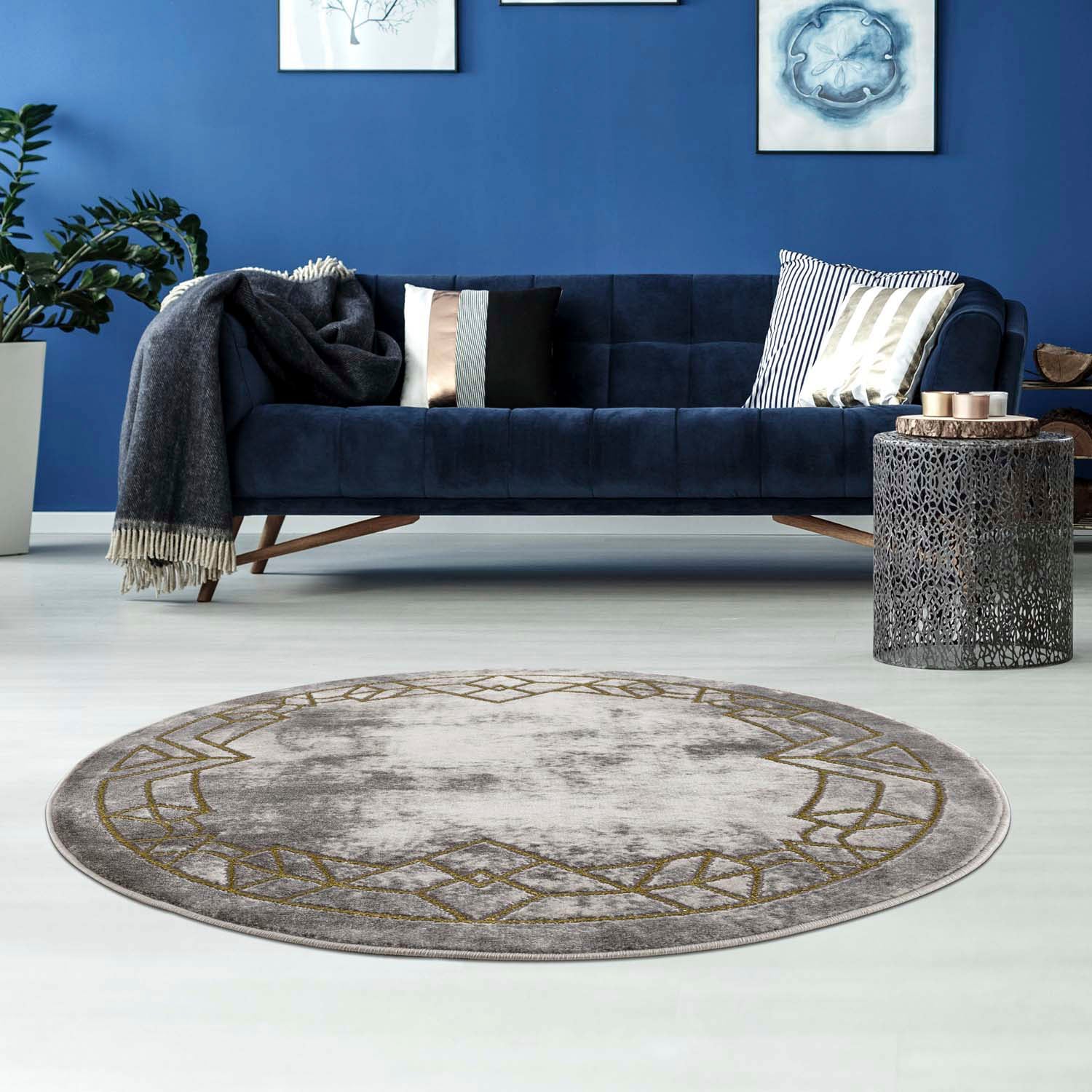 kaufen Carpet Modern, Kurzflor, City Pflegeleicht »Noa | 9337«, BAUR Teppich Weicher rund, For,