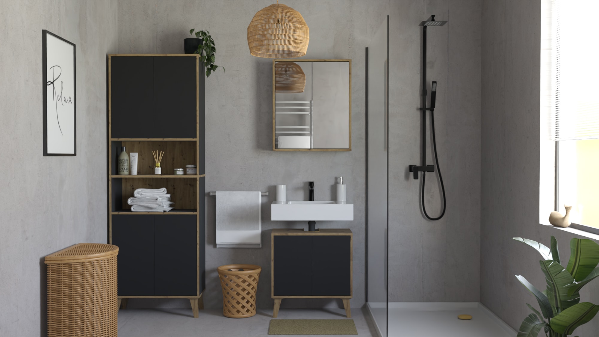 welltime Badspiegel »Morena« Push-Open