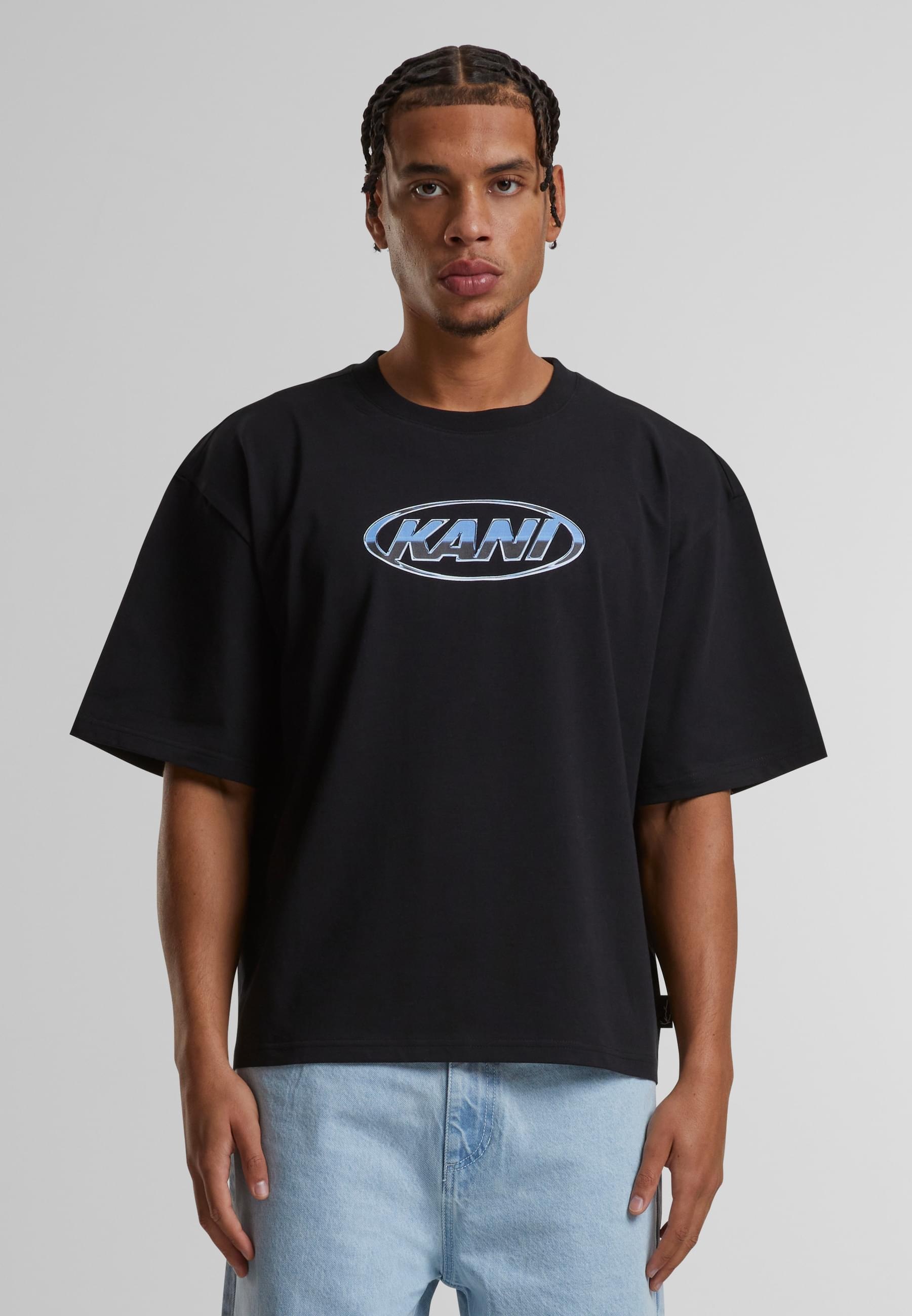 Karl Kani T-Shirt »Karl Kani Woven Signature Chrome LOGo Crop Tee«, (1 tlg.)