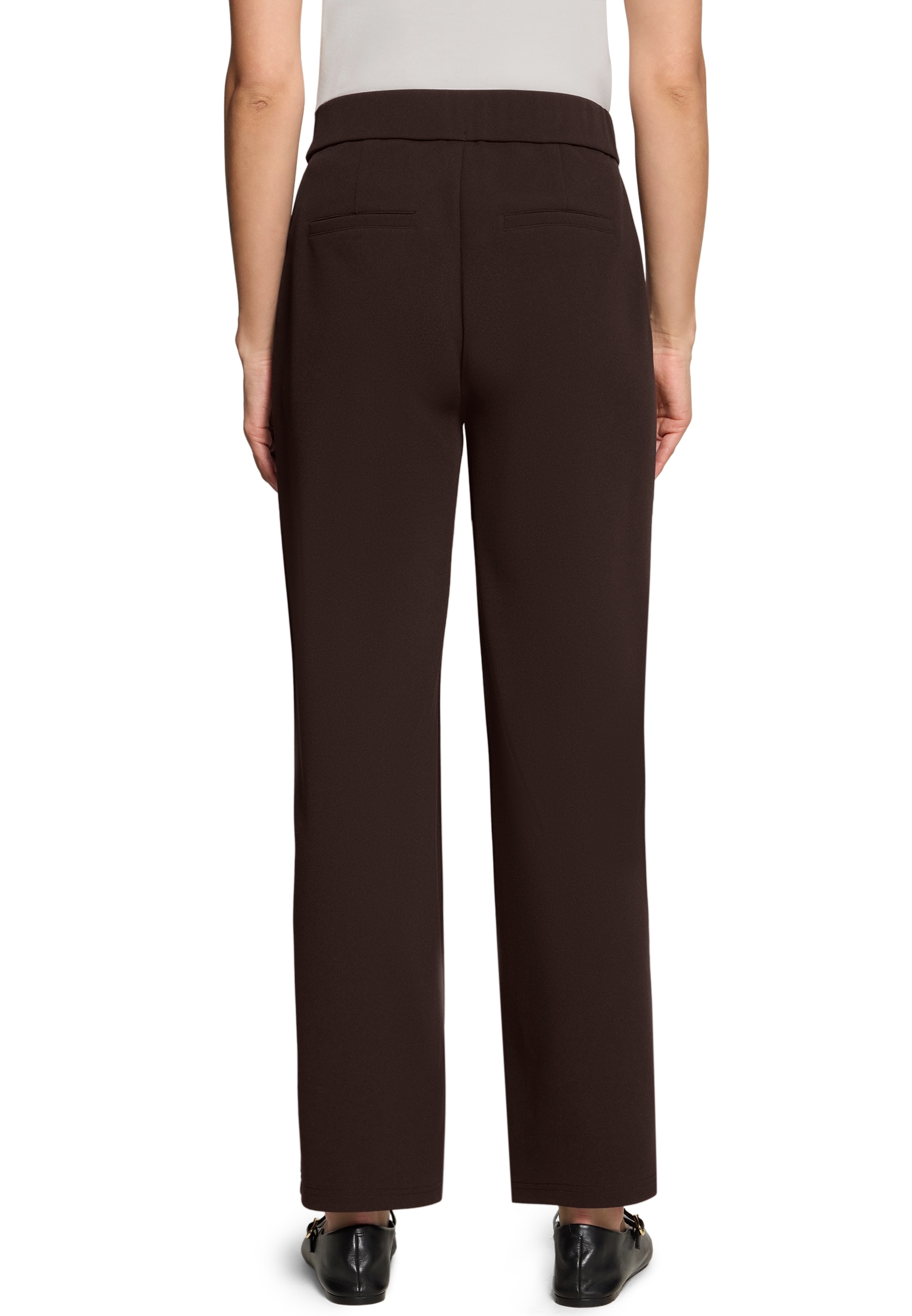 Zero Stoffhose »Damen mit weitem Bein«  Struktur