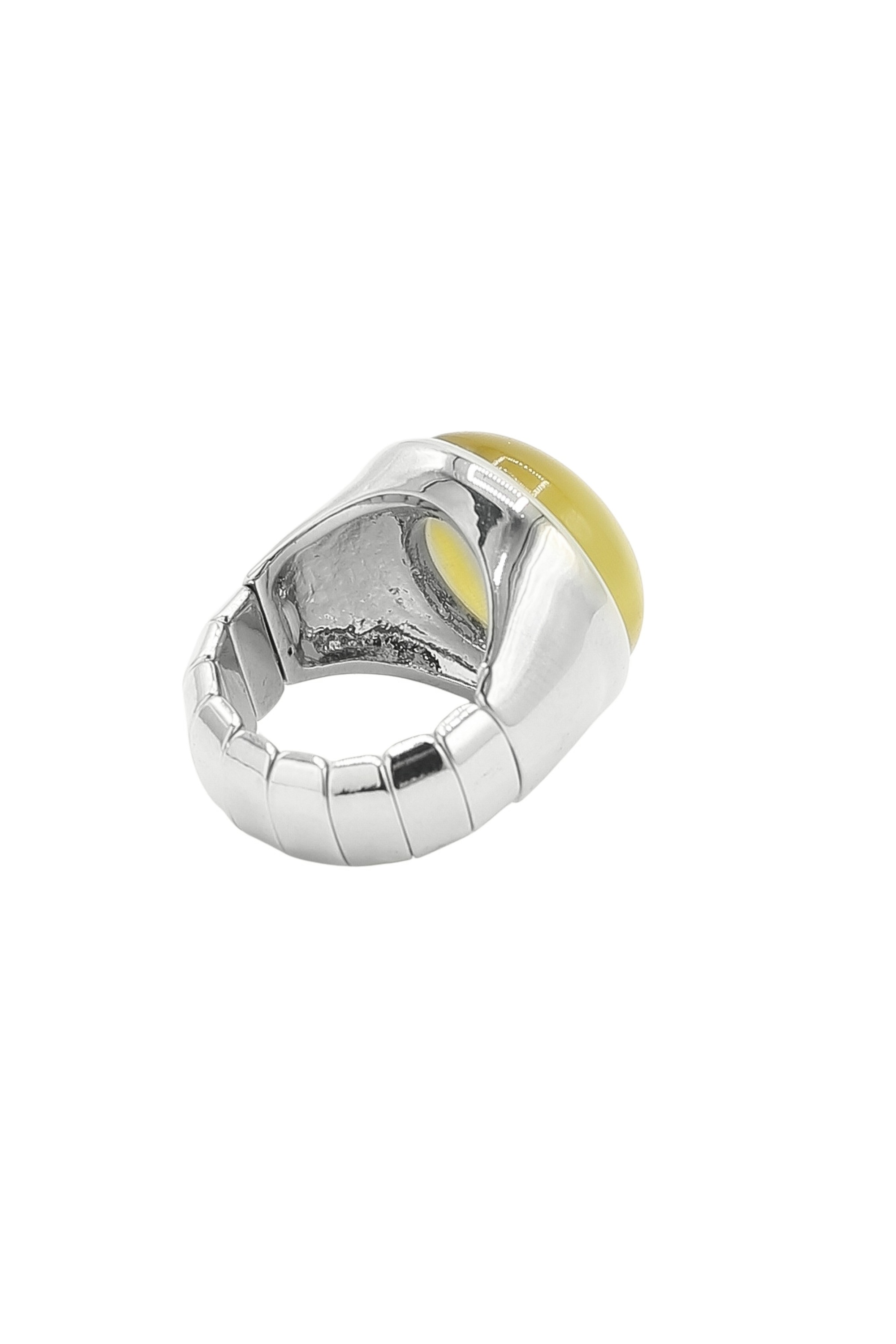 Fingerring "Olive", grün (oliv), COLLEZIONE ALESSANDRO, Fingerringe, Damen, Messing, Fingerring 2