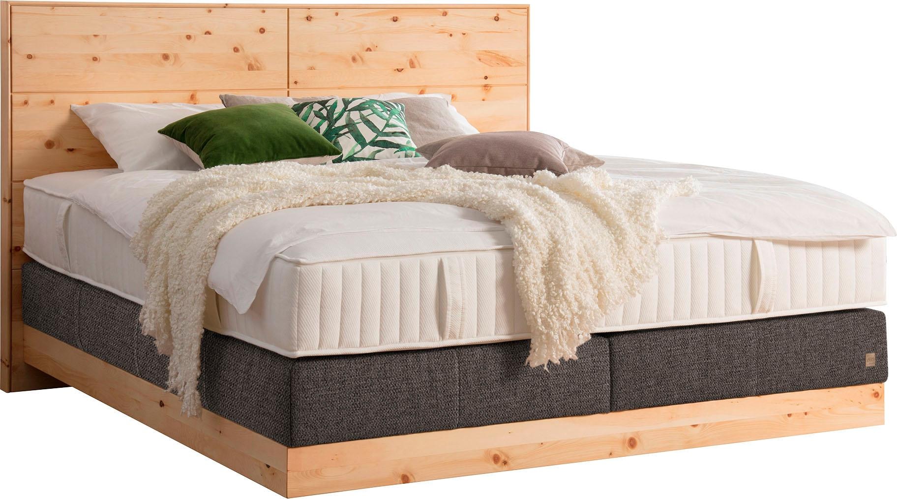 Boxspringbett »Chalet«, Grand Comfort TF 1000 PM, Zirbenholz natur geölt