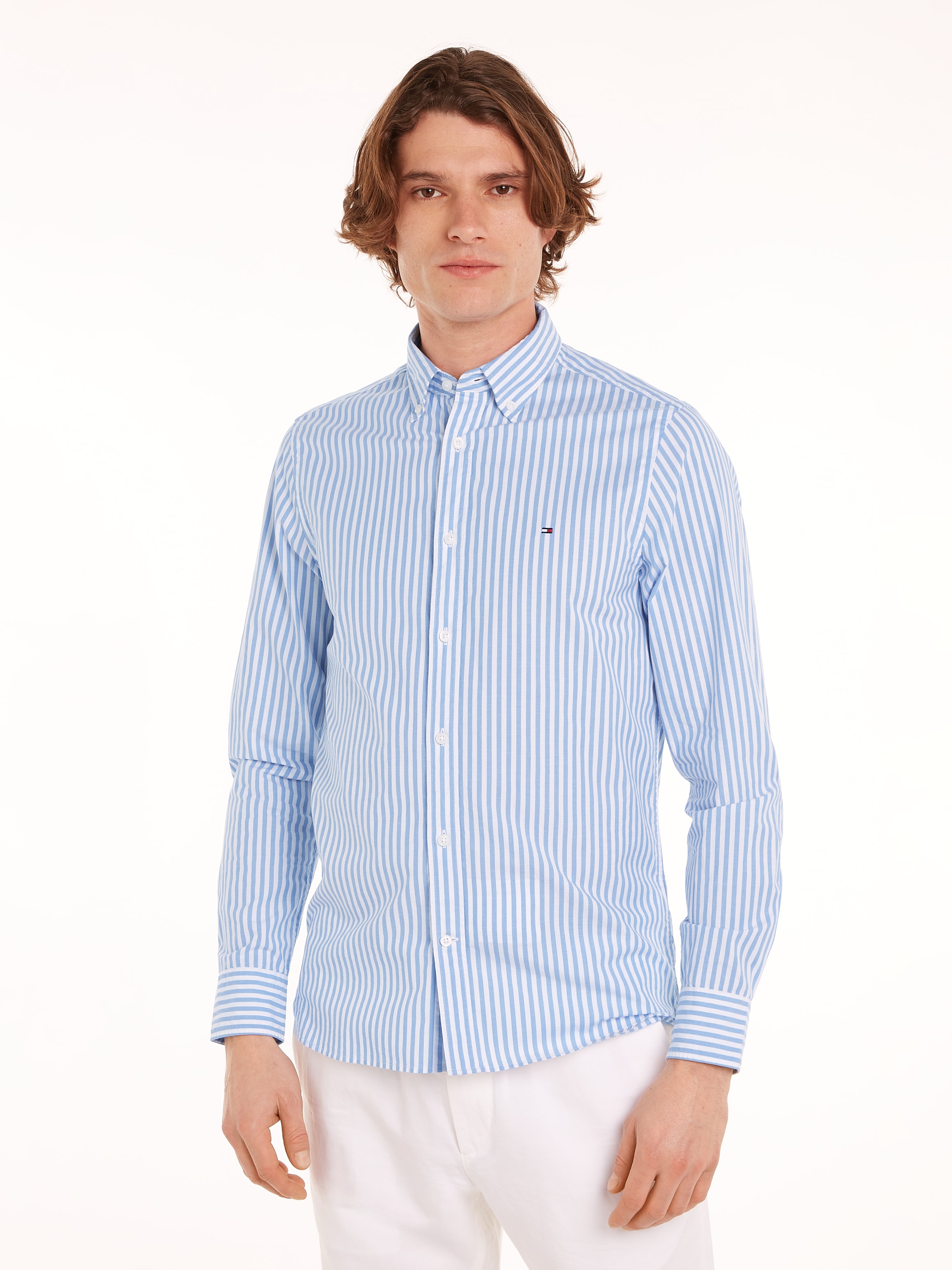 Tommy Hilfiger Businesshemd "CLASSIC POPLIN STRIPE Slim Fit SHIRT" günstig online kaufen