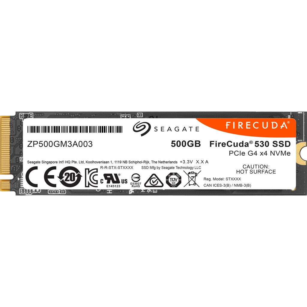 Seagate Gaming-SSD »FireCuda 530«, Anschluss M.2 PCIe 4.0