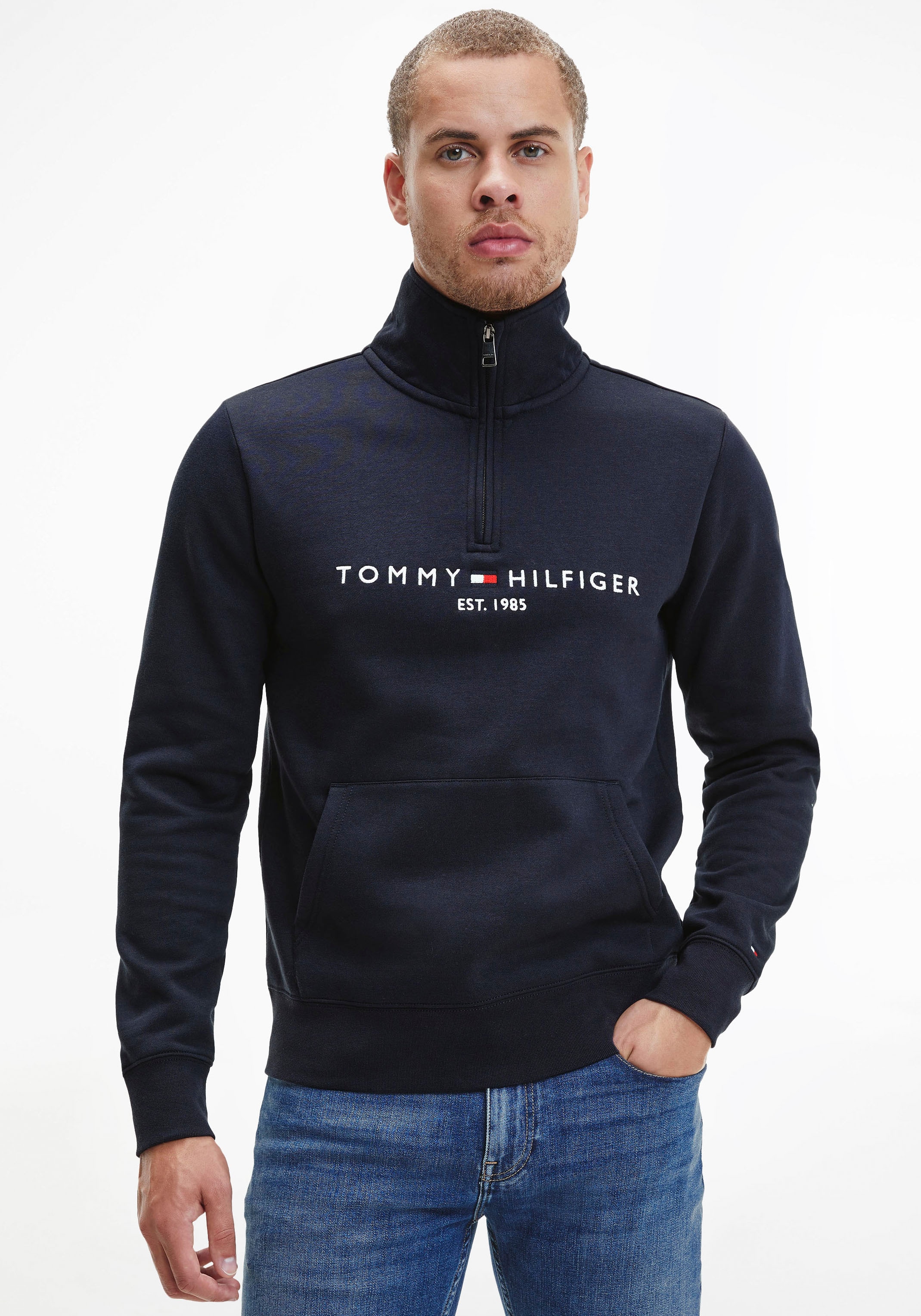 Tommy Sweatshirt BAUR MOCKNECK« | ▷ »TOMMY für LOGO Hilfiger