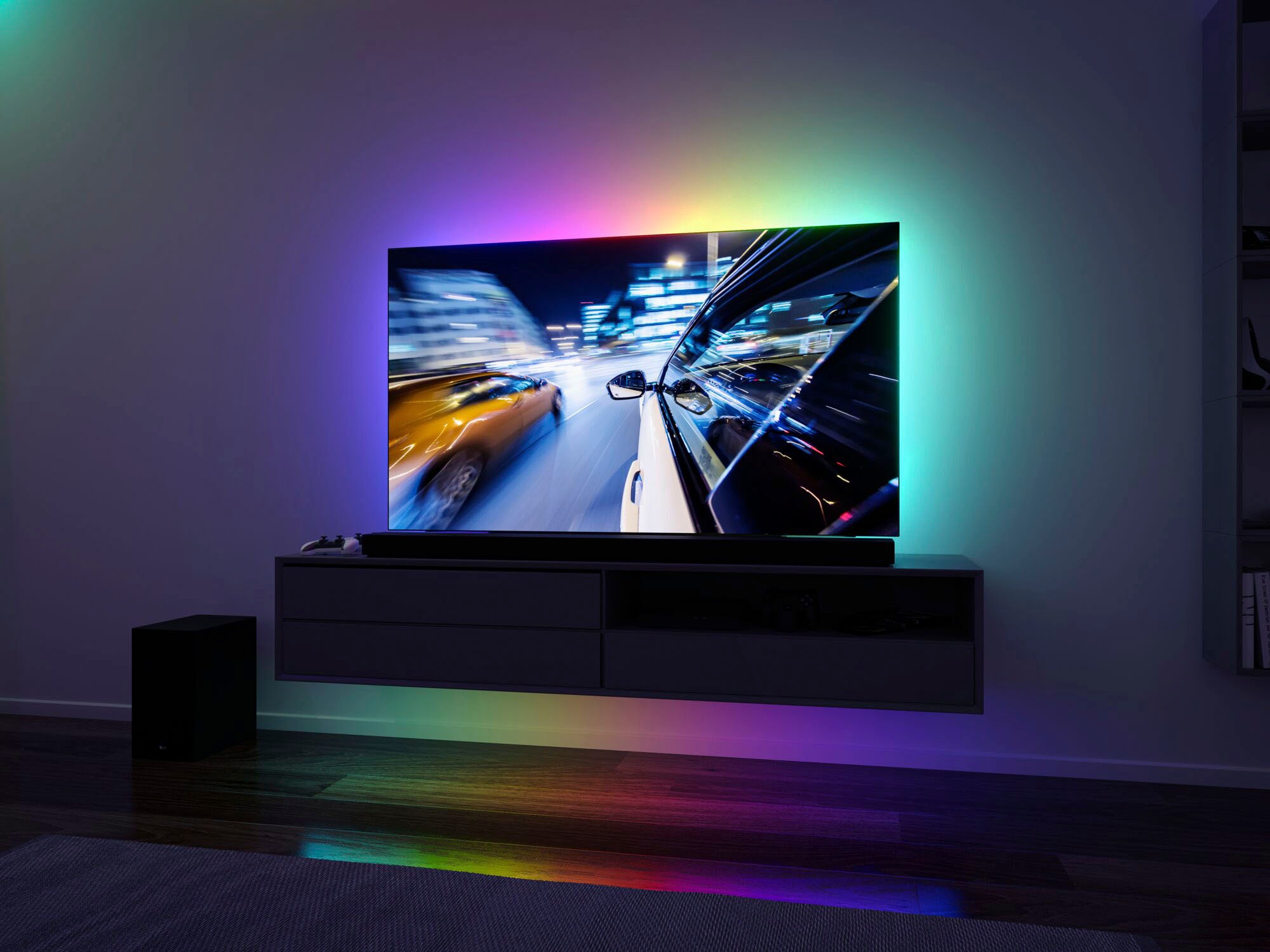 2m LED »USB RGB St.-flammig BAUR 1 Strip | 55 3,5W«, LED-Streifen TV-Beleuchtung Dynamic Zoll Paulmann kaufen Rainbow