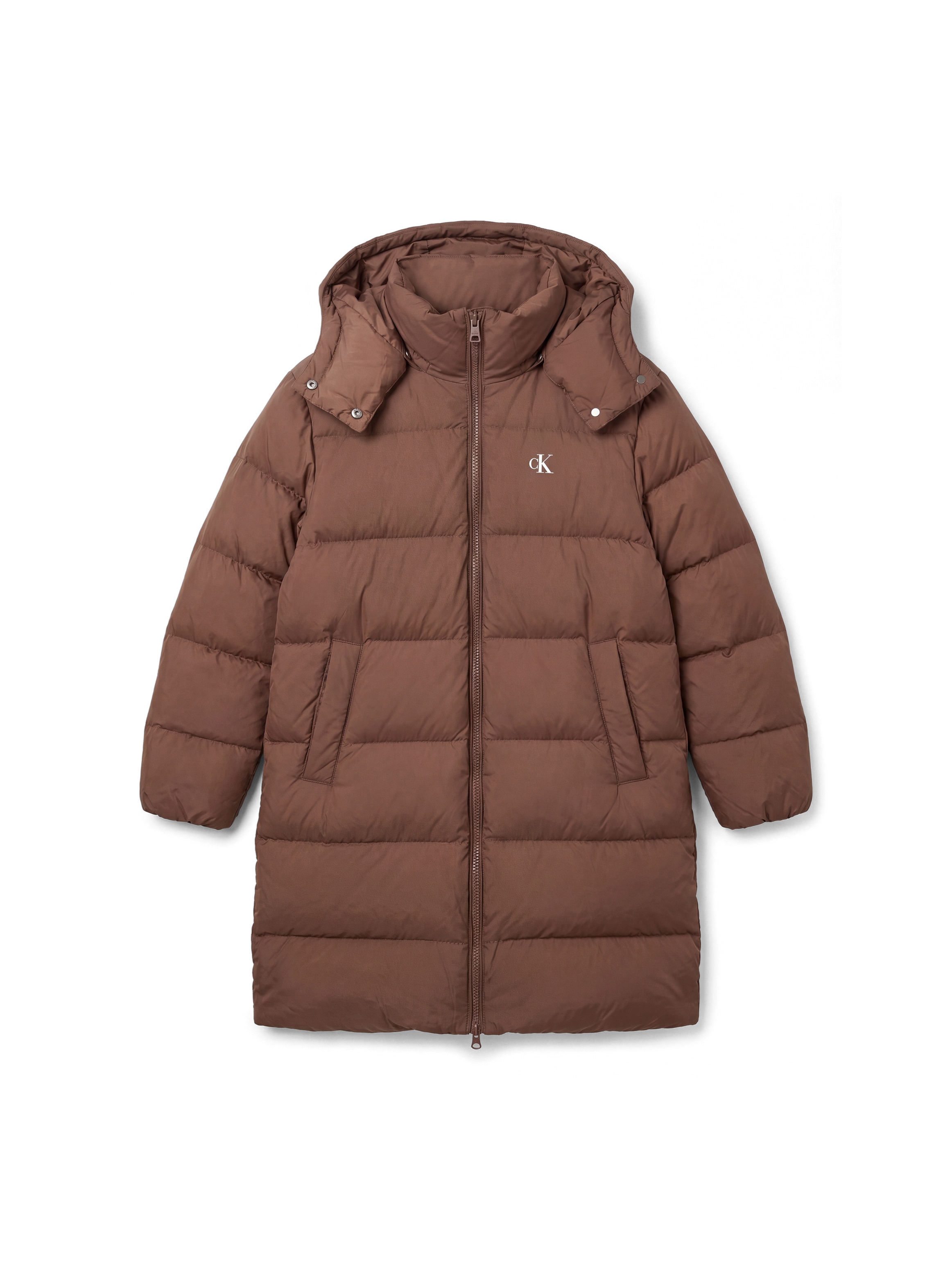 Calvin Klein Jeans Steppmantel »ESSENTIAL LONG DOWN PUFFER« Regular fit mit Kapuze