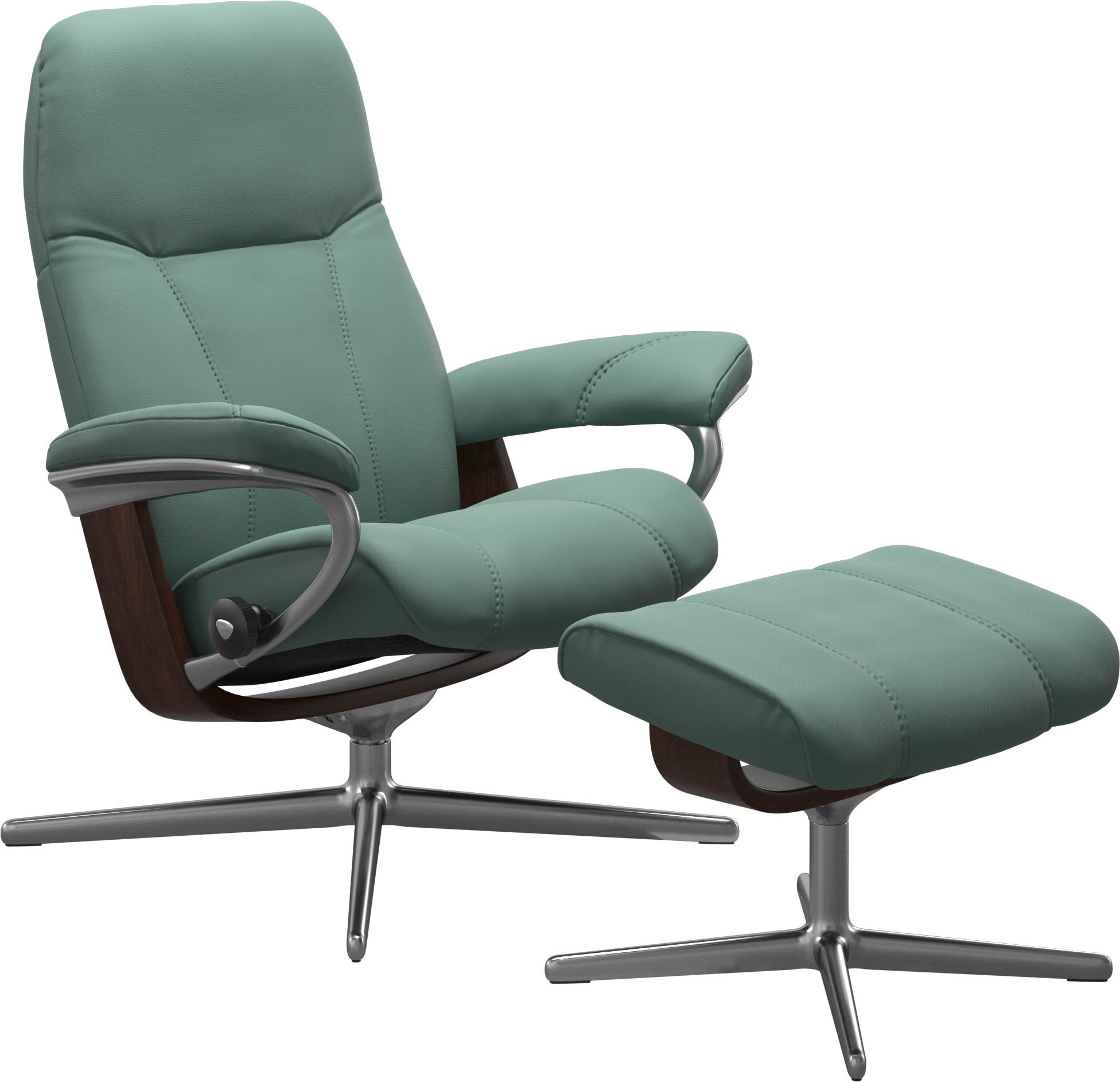 Stressless® Relaxsessel »Consul«, mit Cross Base, Größe S, M & L, Holzakzent Braun