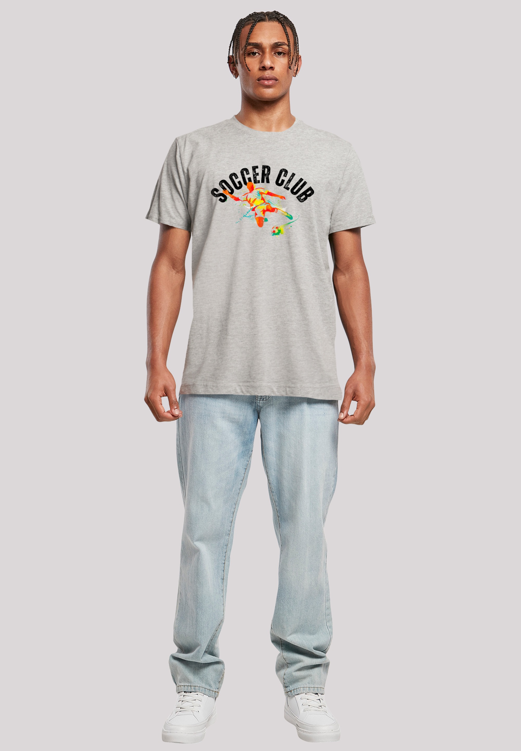 F4NT4STIC T-Shirt »Soccer Club Sport Fan Artwork«, Premium Qualität