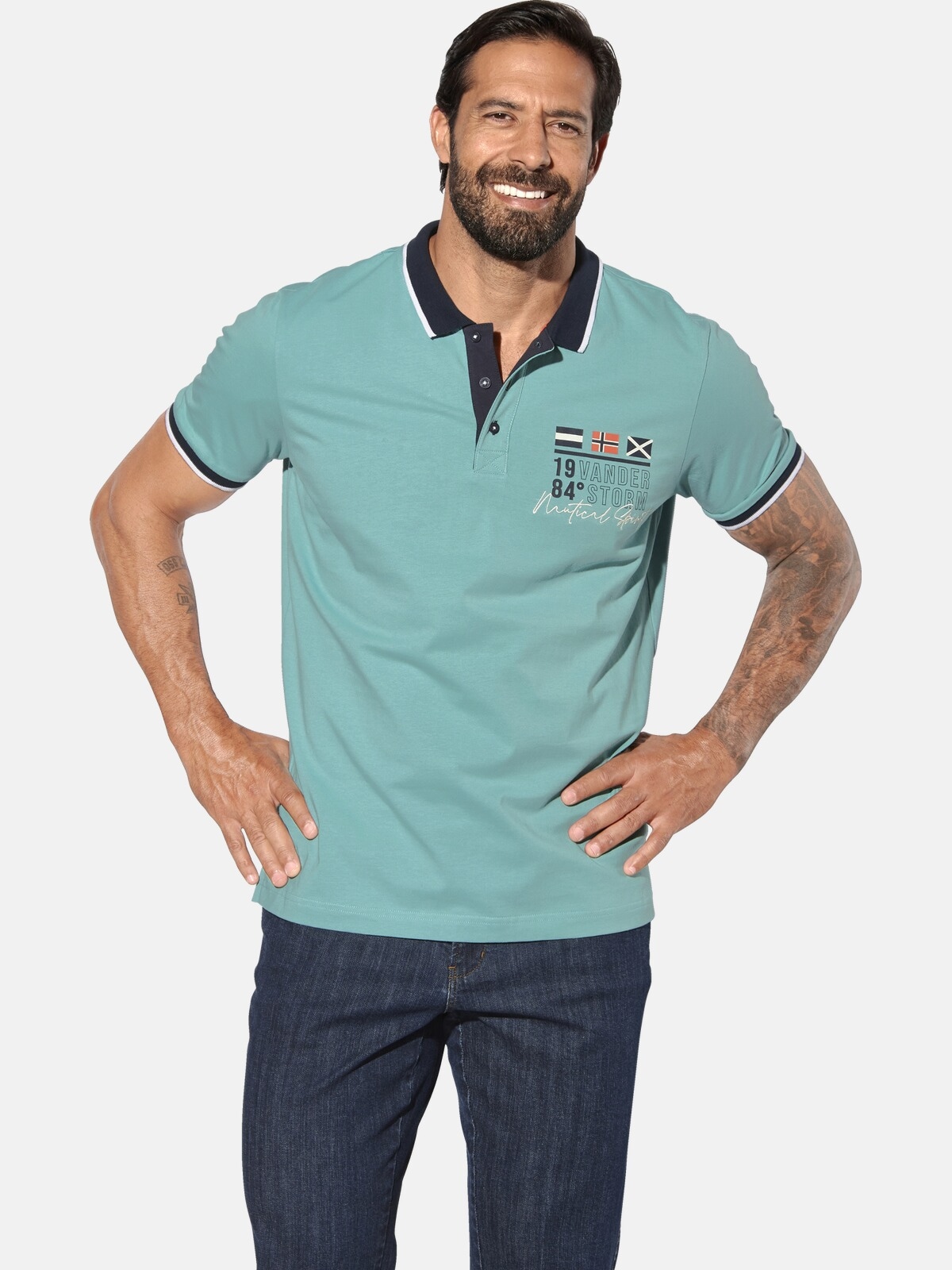 Jan Vanderstorm Poloshirt »Doppelpack Poloshirt MORKLUND«