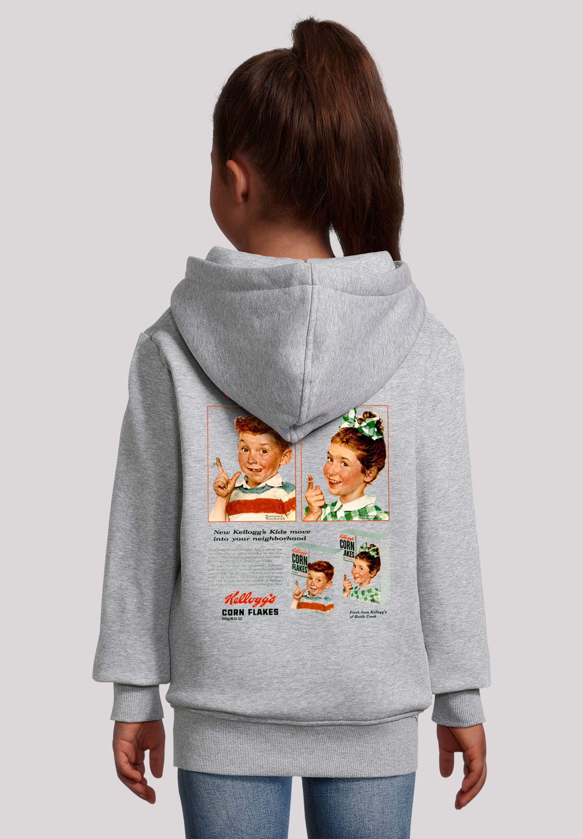 F4NT4STIC Kapuzenpullover »Kellogg's Corn Flakes Cereal Box Children Retro«, Premium Qualität