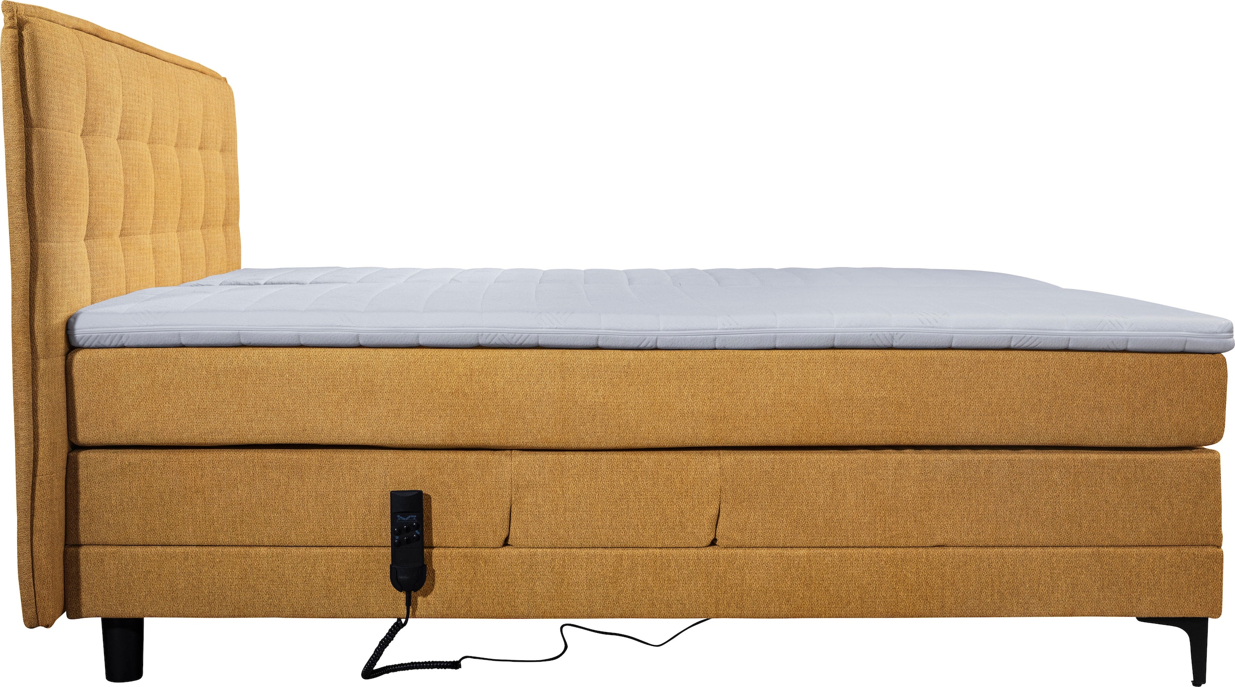 alina Boxspringbett »Edward«, 180x200cm, mit motorischer Verstellung, inklusive Matratze und Topper
