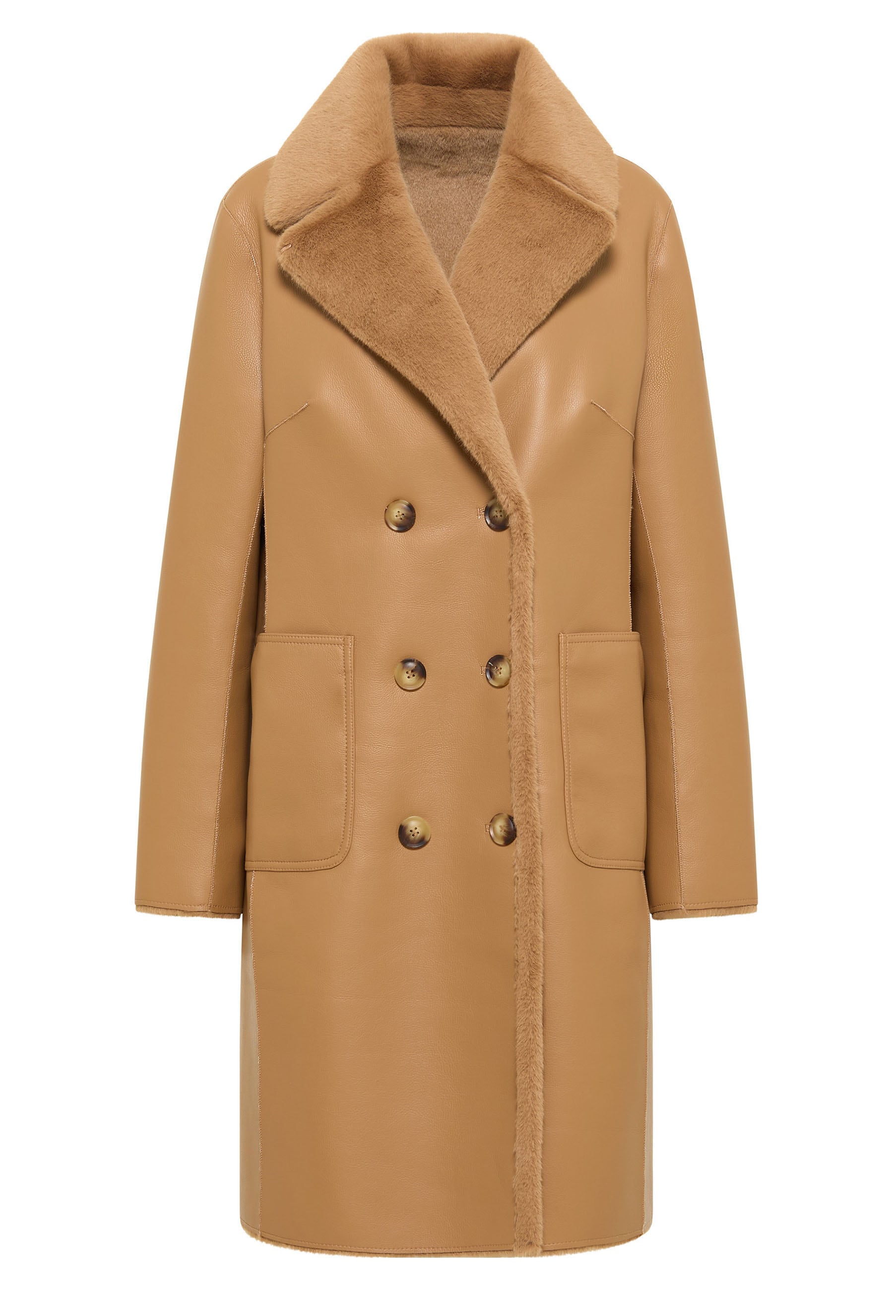 Frieda & Freddies Strickmantel »Fake Fur Reversible Coat / Sabin«