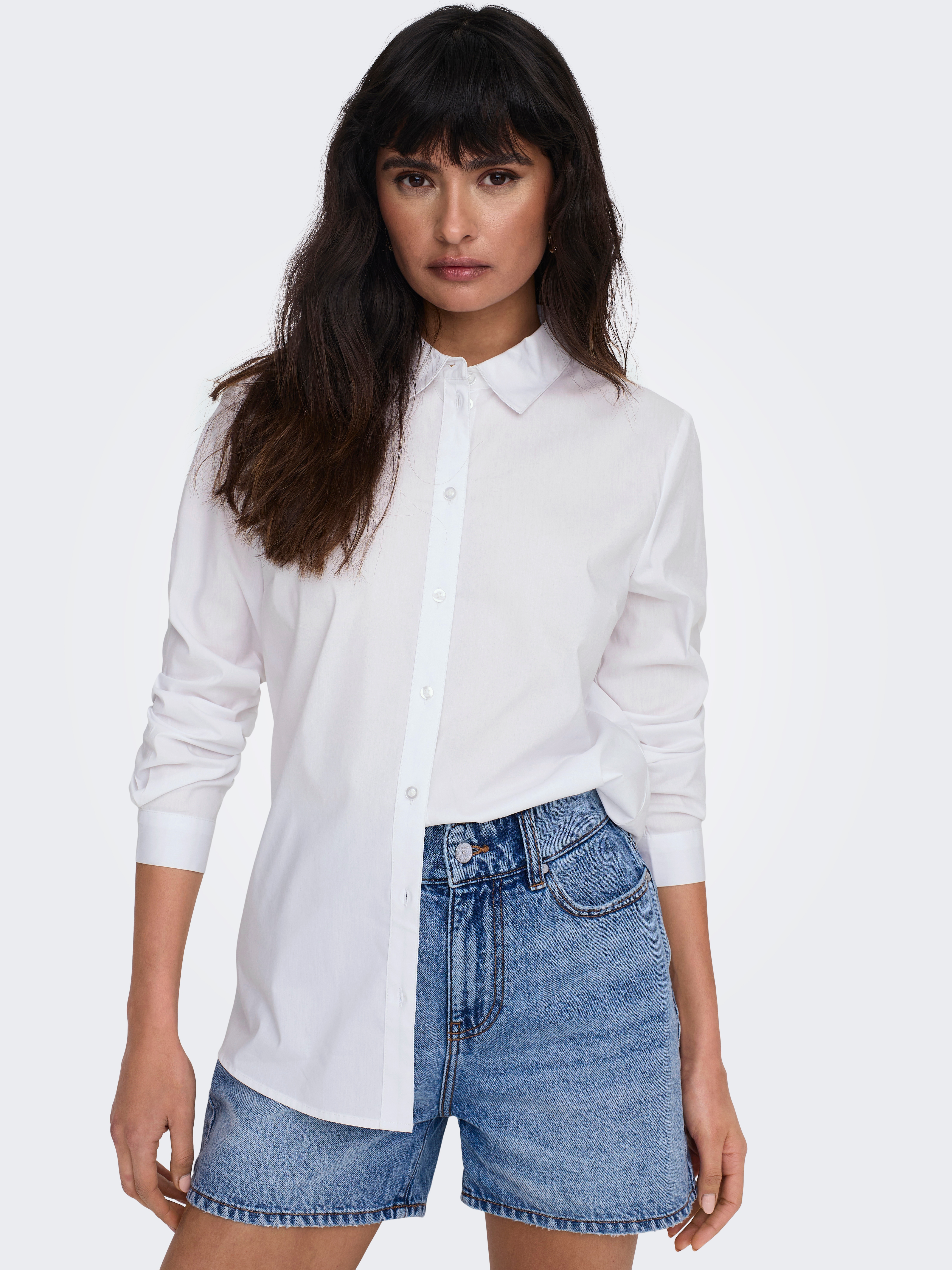 JDY Hemdbluse "JDYMIO L/S SHIRT WVN NOOS" Baumwollmischung, regular fit