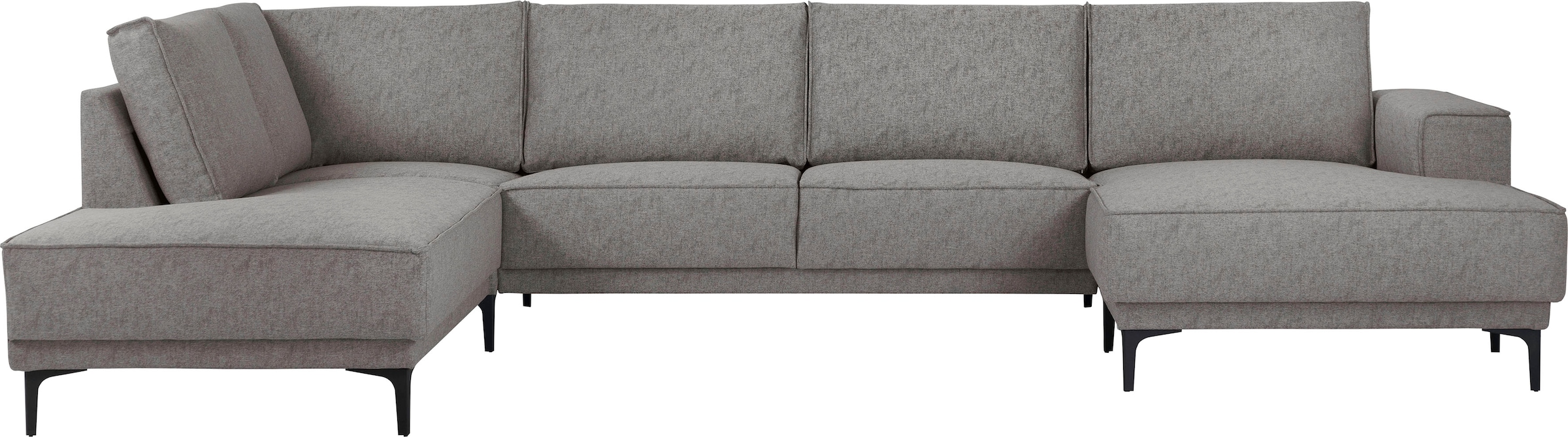 OTTO home Wohnlandschaft "XXL Sofa Oland, Struktur, Flachgewebe, Luxus-Micr günstig online kaufen