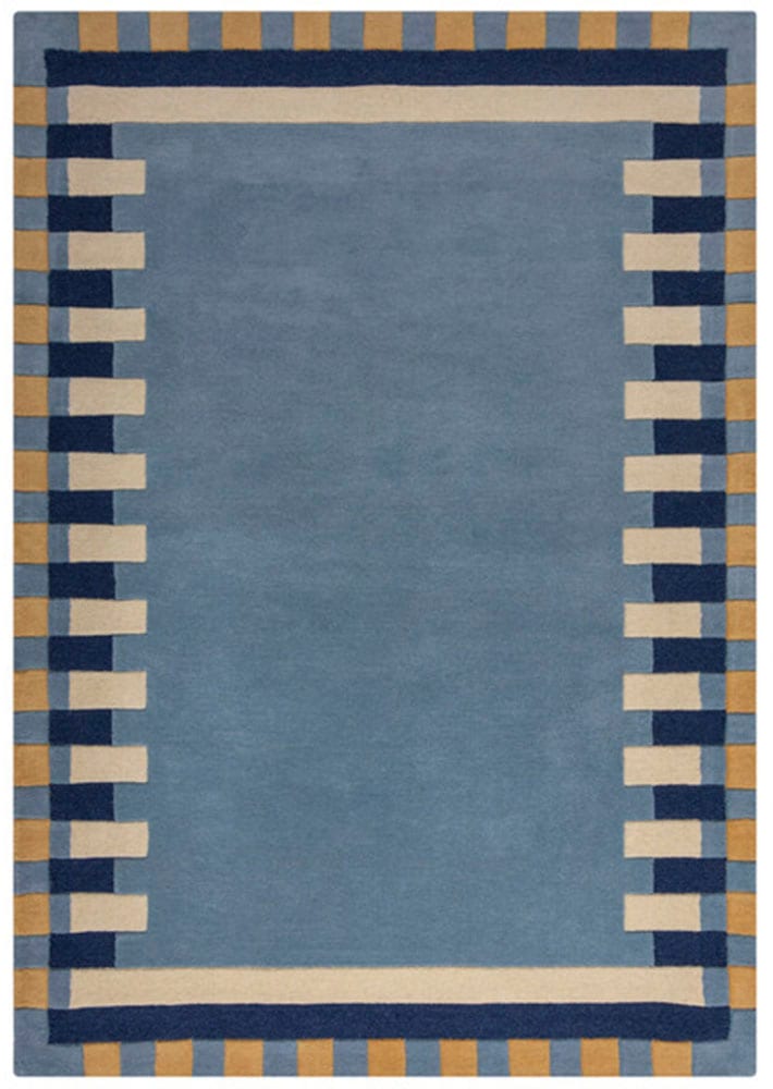 FLAIR RUGS Wollteppich »Kai Wool Border«, rechteckig, 10 mm Höhe, Kai Wool Border Läufer Teppich