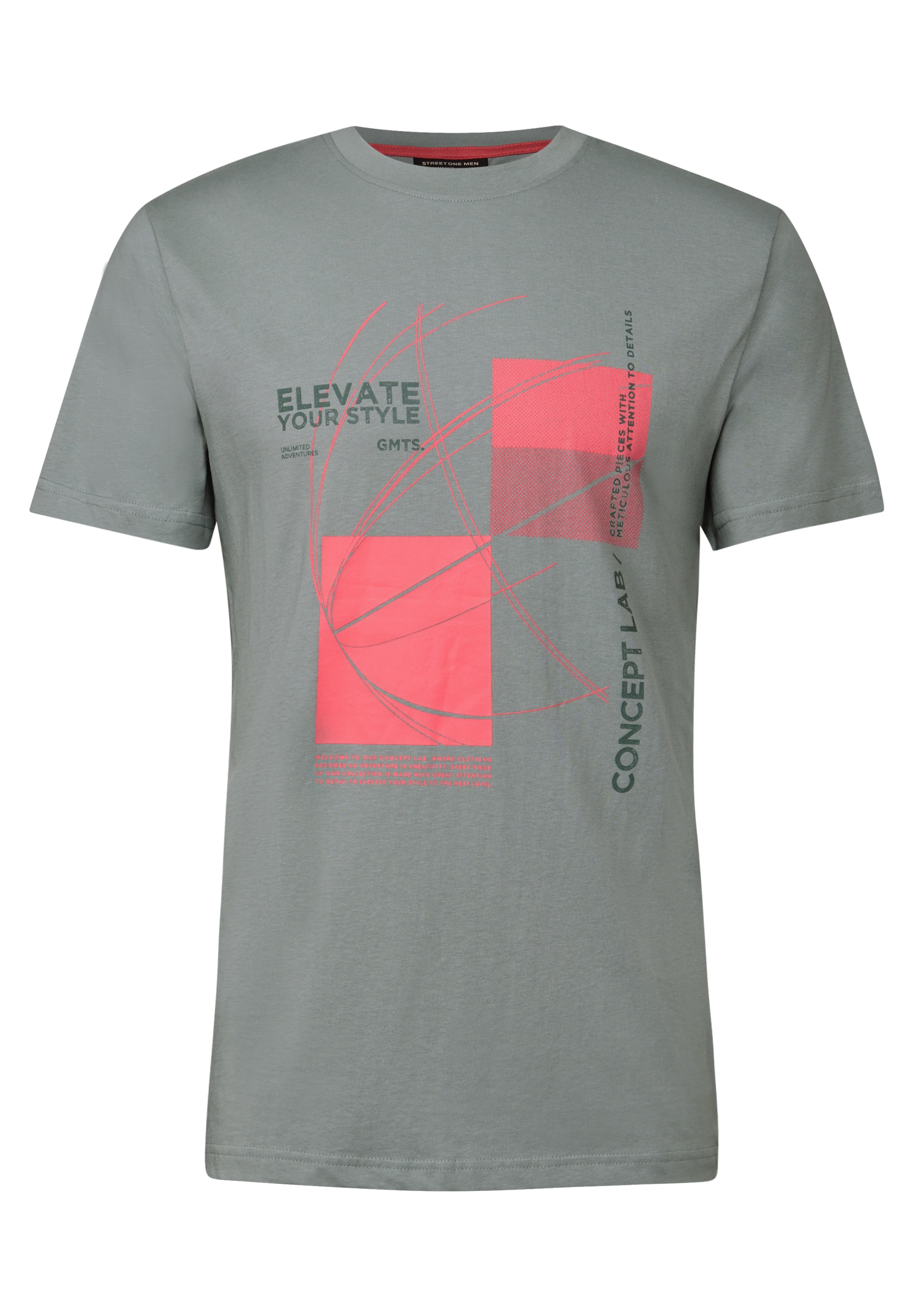 STREET ONE MEN T-Shirt, aus reiner Baumwolle