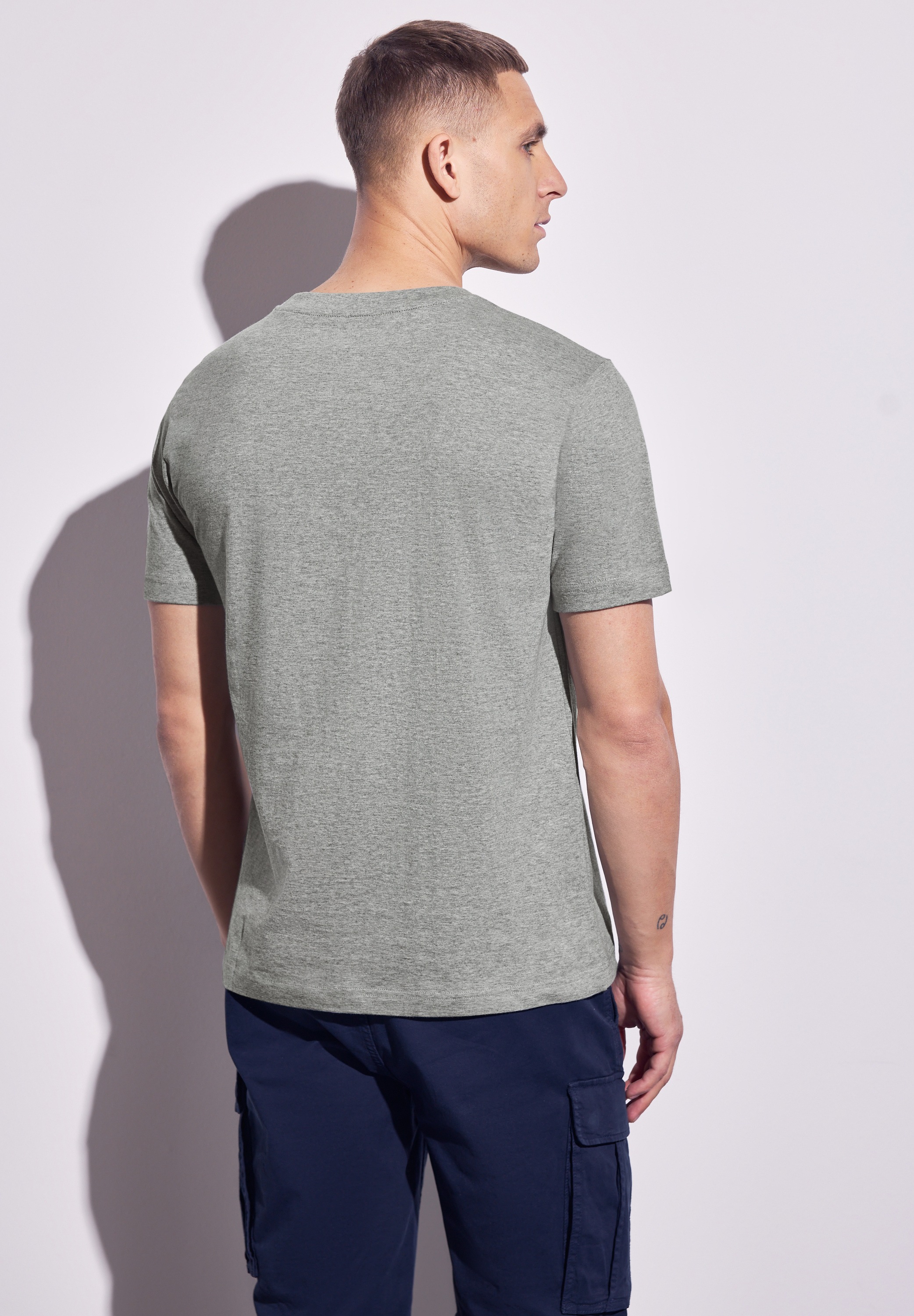 STREET ONE MEN T-Shirt, mit Rundhalsausschnitt günstig online kaufen