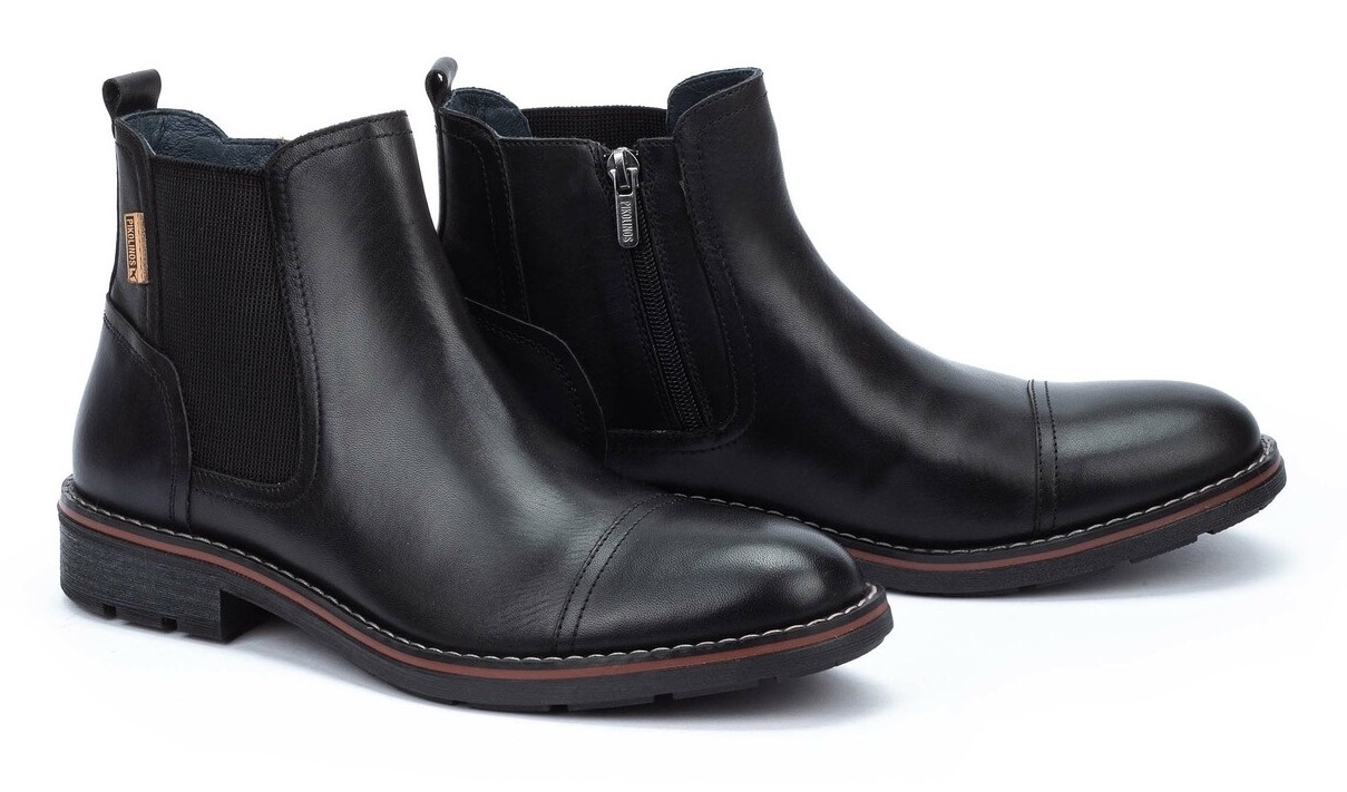 PIKOLINOS Chelseaboots »YORK«, Blockabsatz, Businessmode, Stiefelette mit Stretcheinsatz