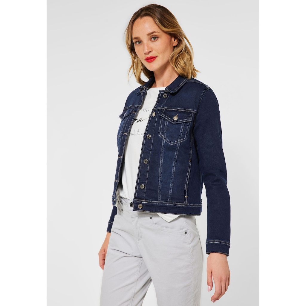 STREET ONE Jeansjacke, ohne Kapuze