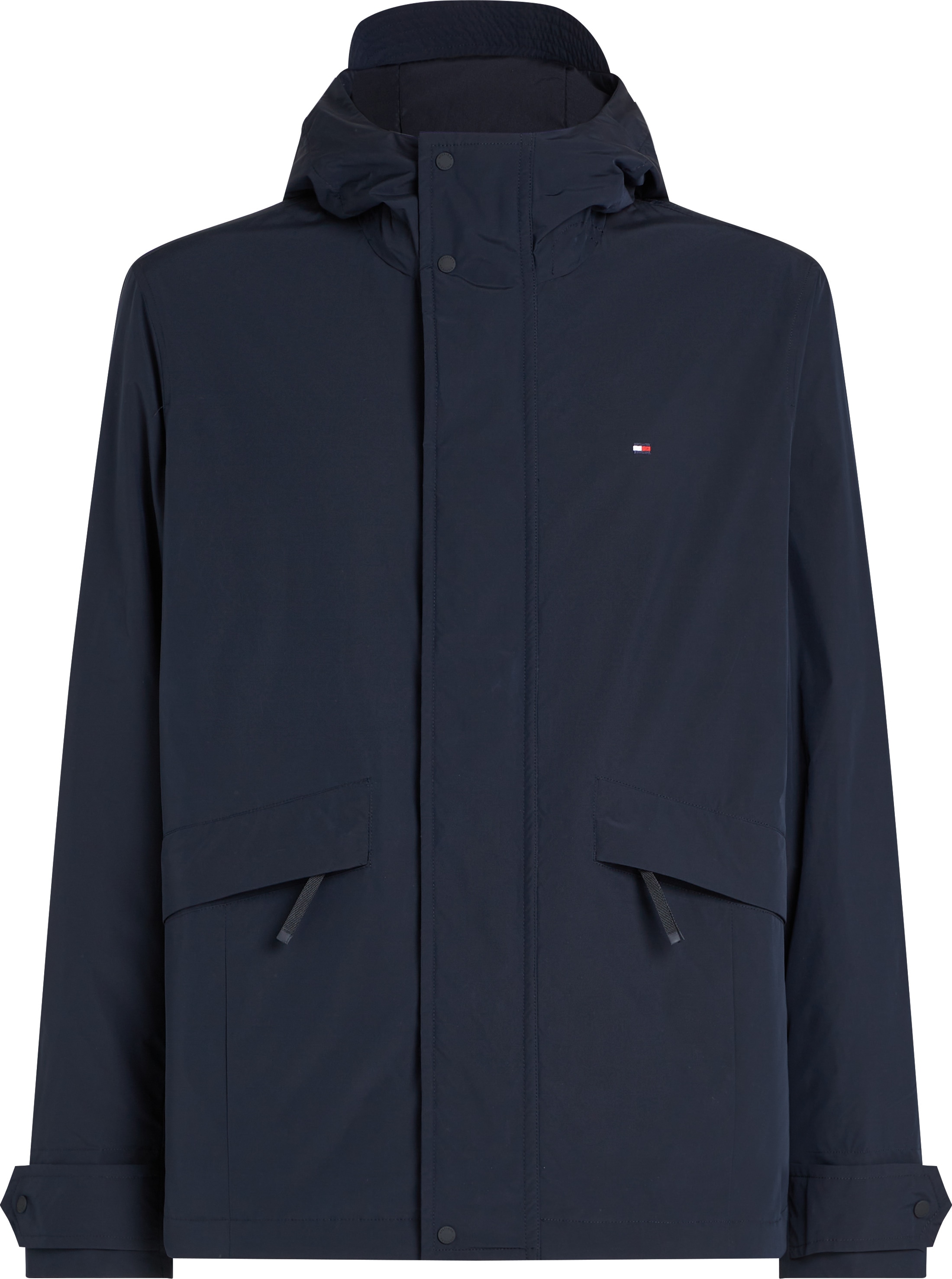 Tommy Hilfiger Outdoorjacke »LW PACKABLE HOODED JKT«, mit Kapuze, mit Logostickerei