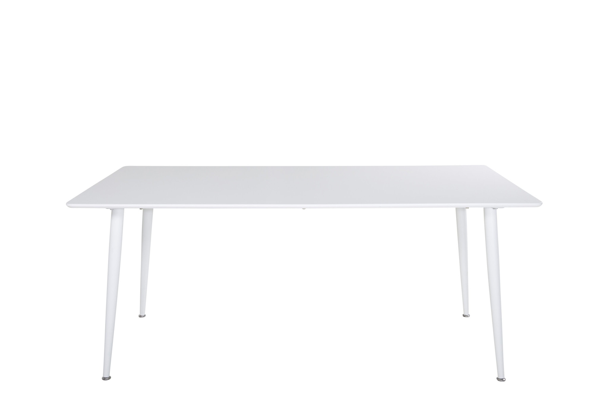 Venture Home Esstisch »Polar, rechteckiger Esstisch in hellem Weiß, 180 × 90 cm« Esszimmertisch, MDF, Metallbeine, rechteckig, hell, skandinavisch