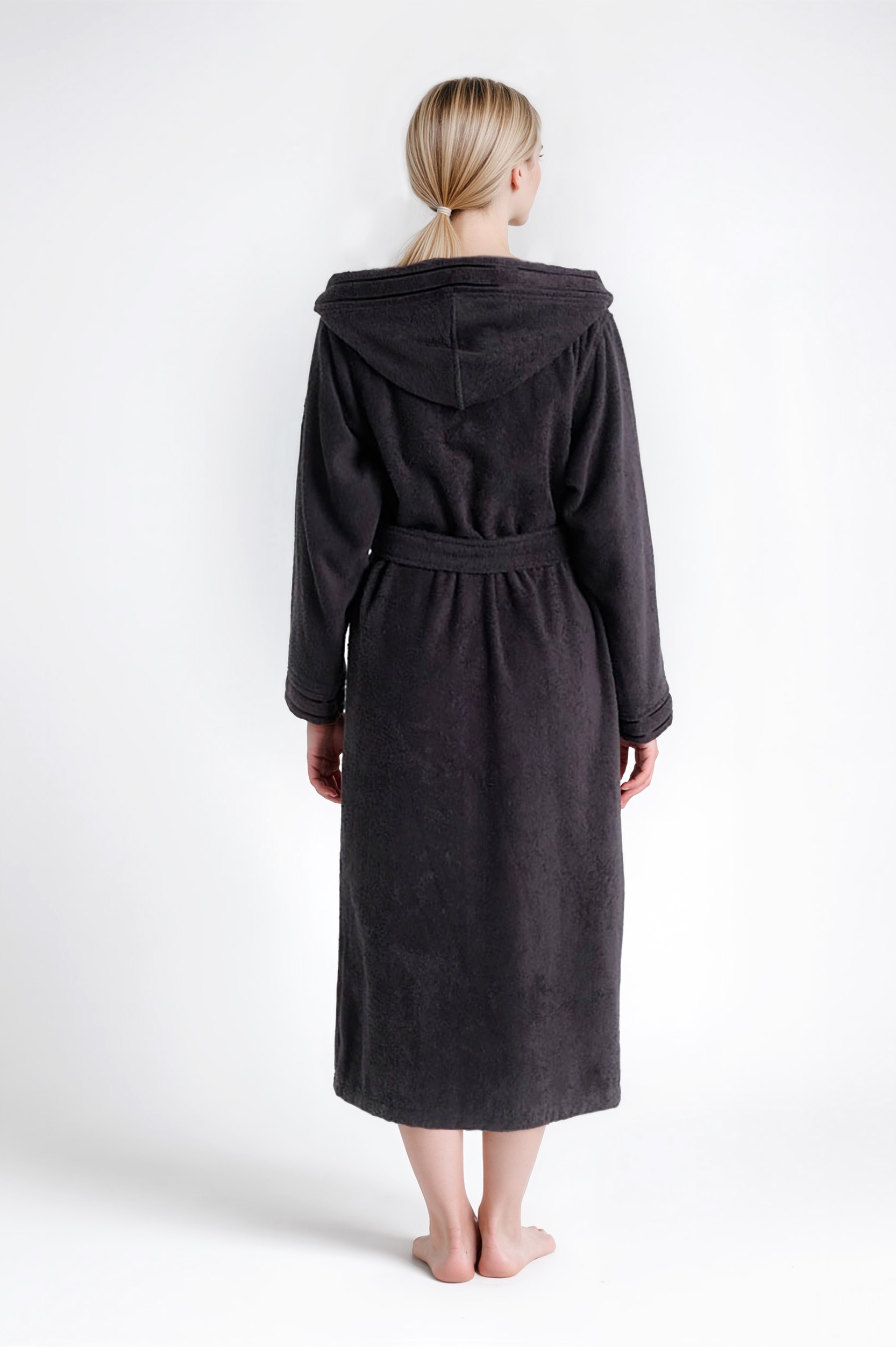 Thumbnail - Bruno Banani Damenbademantel "Clement, ideal für Sauna & Spa, Hotelbademantel, Morgenmantel" 1 Stk. 100% Baumwolle, einf...