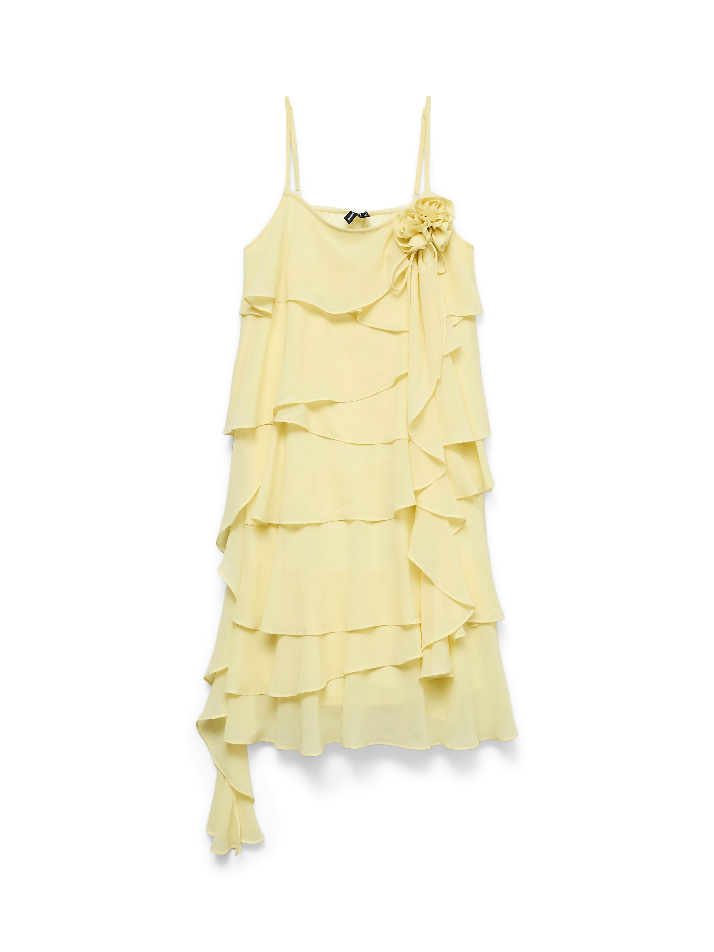 Vero Moda Trägerkleid »VMADALYN SINGLET FLOUNCE DRESS EXP« Kunstfaser, mit Volants