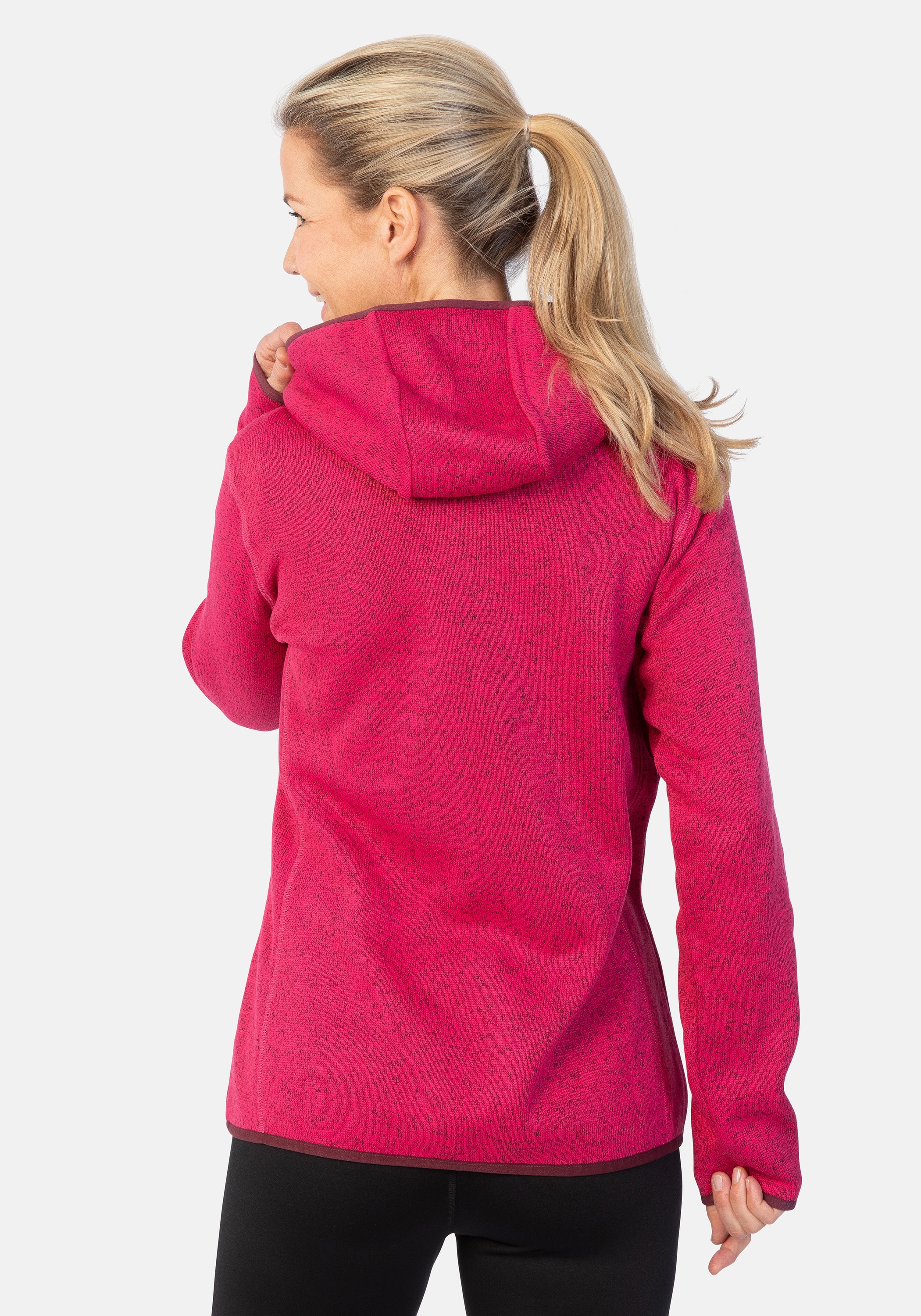 STOOKER WOMEN Sweatjacke "JOANE mit Kapuze Strickfleecejacke", Sweatjacke K günstig online kaufen