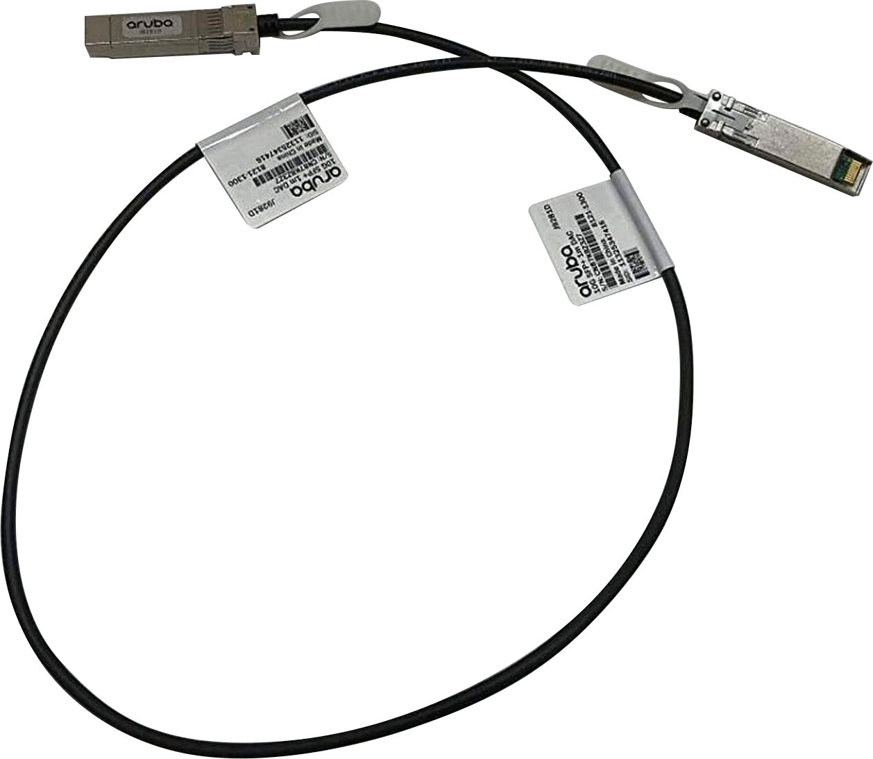 HPE ARUBA Spiral-Verbindungskabel "10GBase Direktanschlusskabel", 100cmcm, schwarz, Kabel