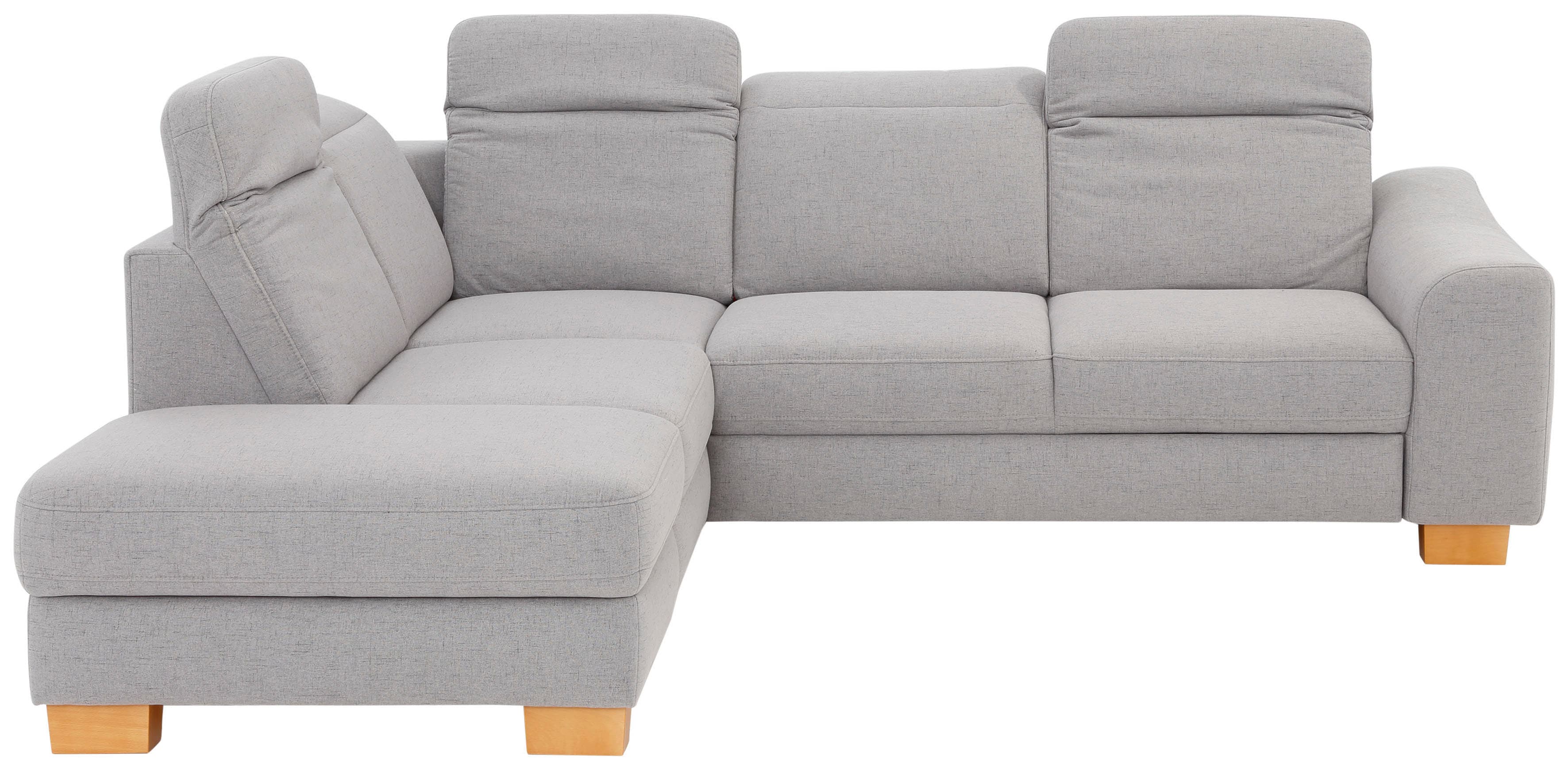 Home affaire Ecksofa "Dundee L-Form" wahlweise mit Kopfteilverstellung und zusätzlich mit Schlaffunktion