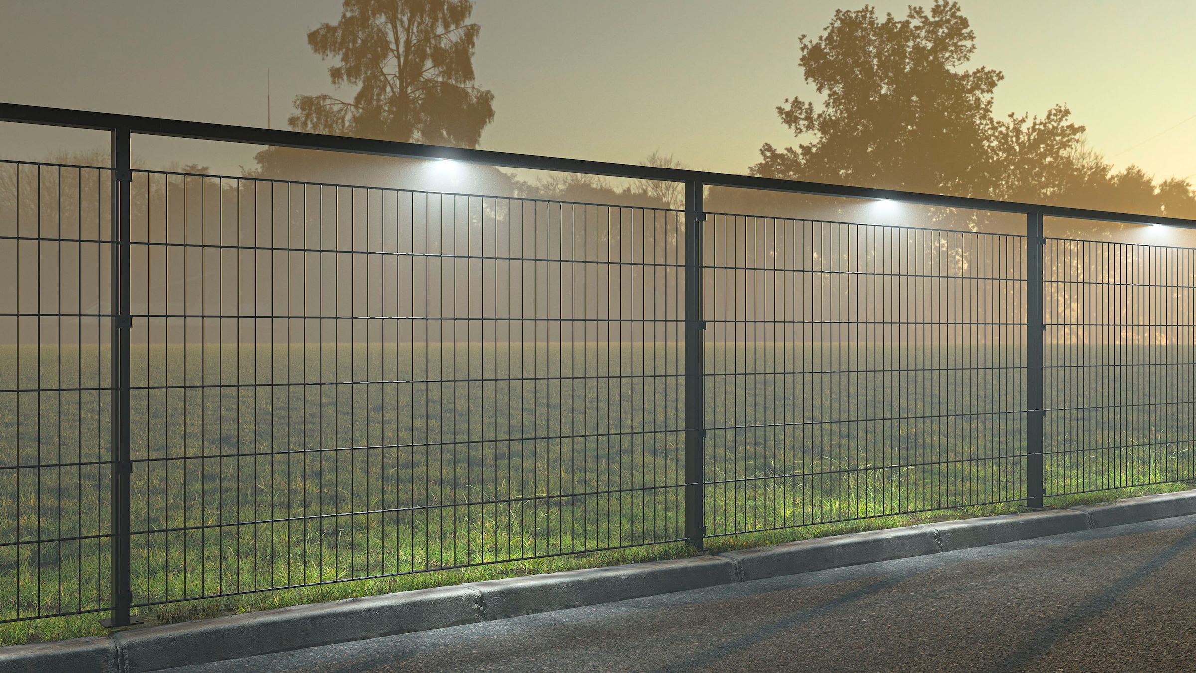 Alberts LED Einbauleuchte »Lichtsystem Highlight«, aufsteckbar, mit 14 Leuchtmitteln für 14 m Zaunlänge