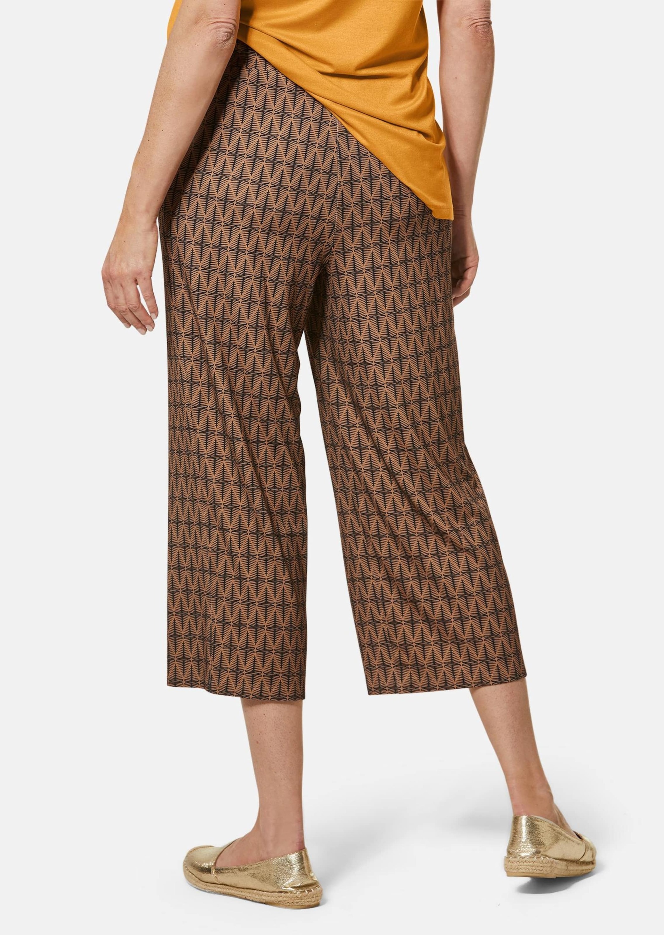 GOLDNER 7/8-Hose »Druckhose Louisa Attraktive Druckhose Louisa mit weichem Fall«