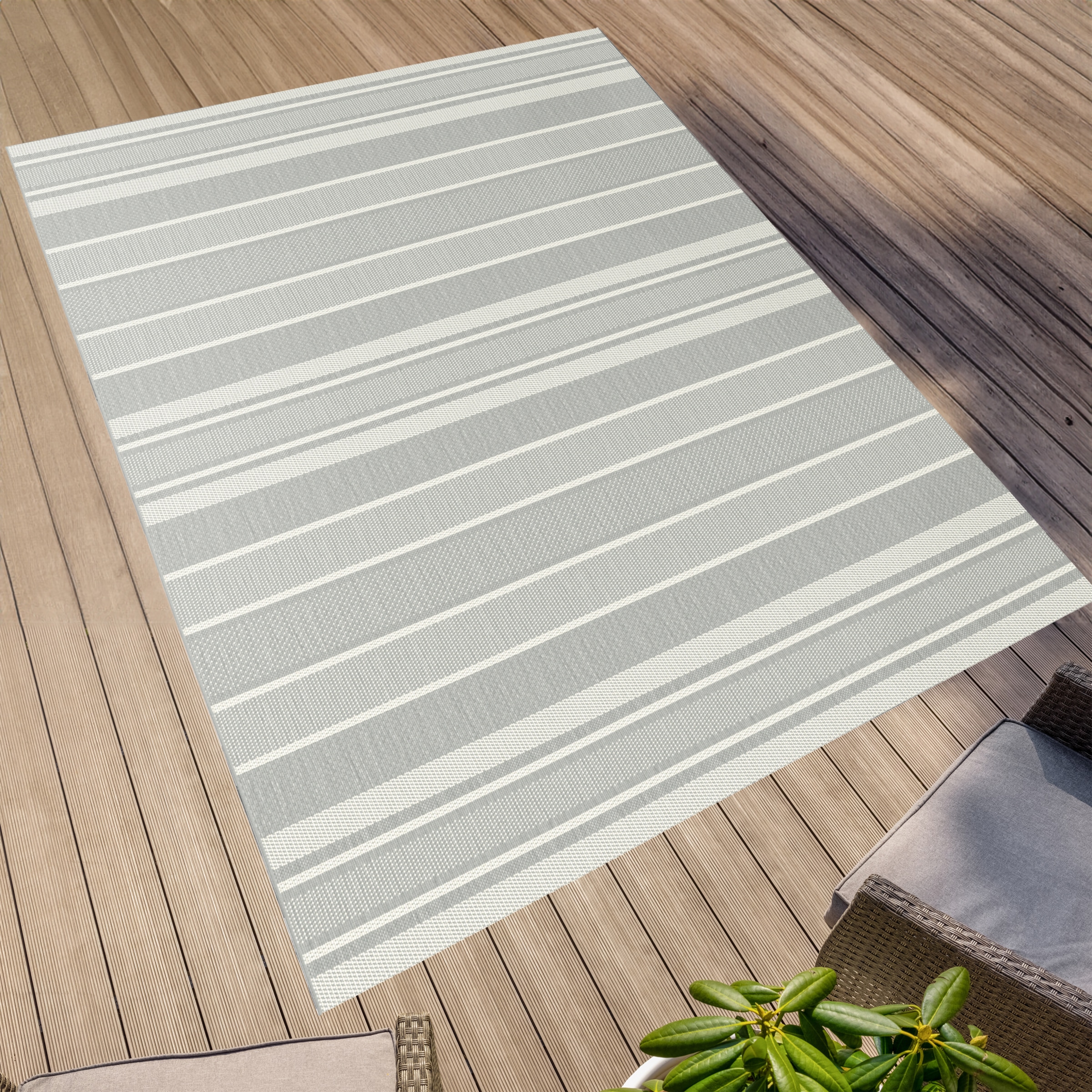Primaflor-Ideen in Textil Teppich "Outdoorteppich ELDORADO Rigato, Made in günstig online kaufen