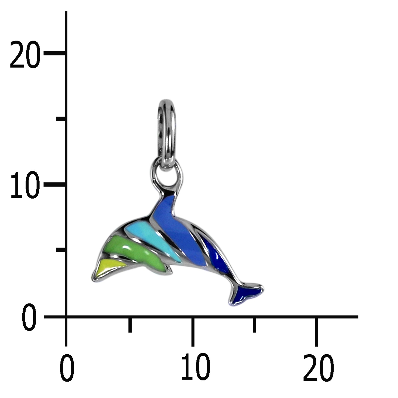 OSTSEE-SCHMUCK Kettenanhänger »- Delfin - Silber 925/000 -,«
