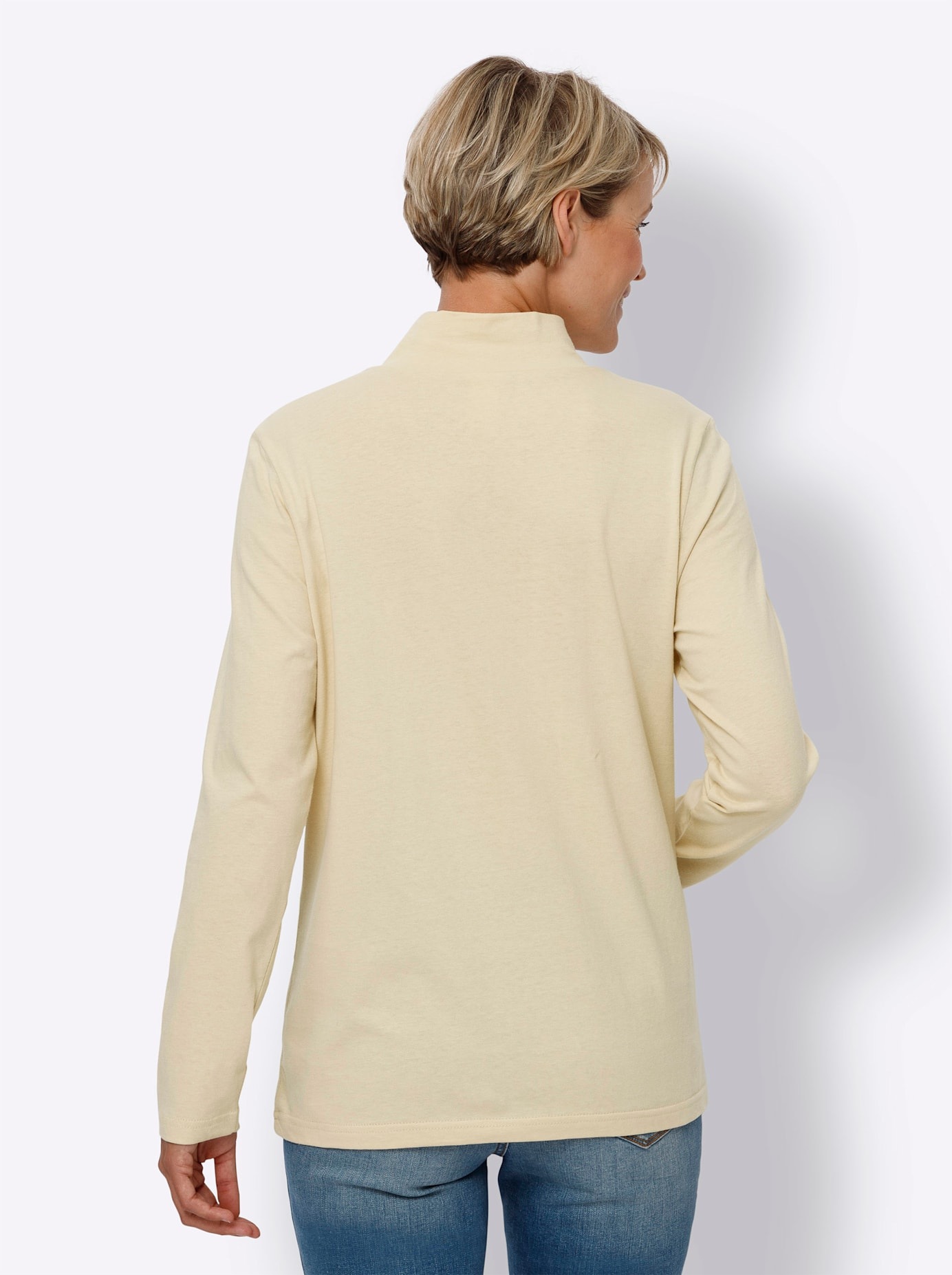 Classic Basics Langarmshirt »Stehkragen-Shirt«, (1 tlg.)