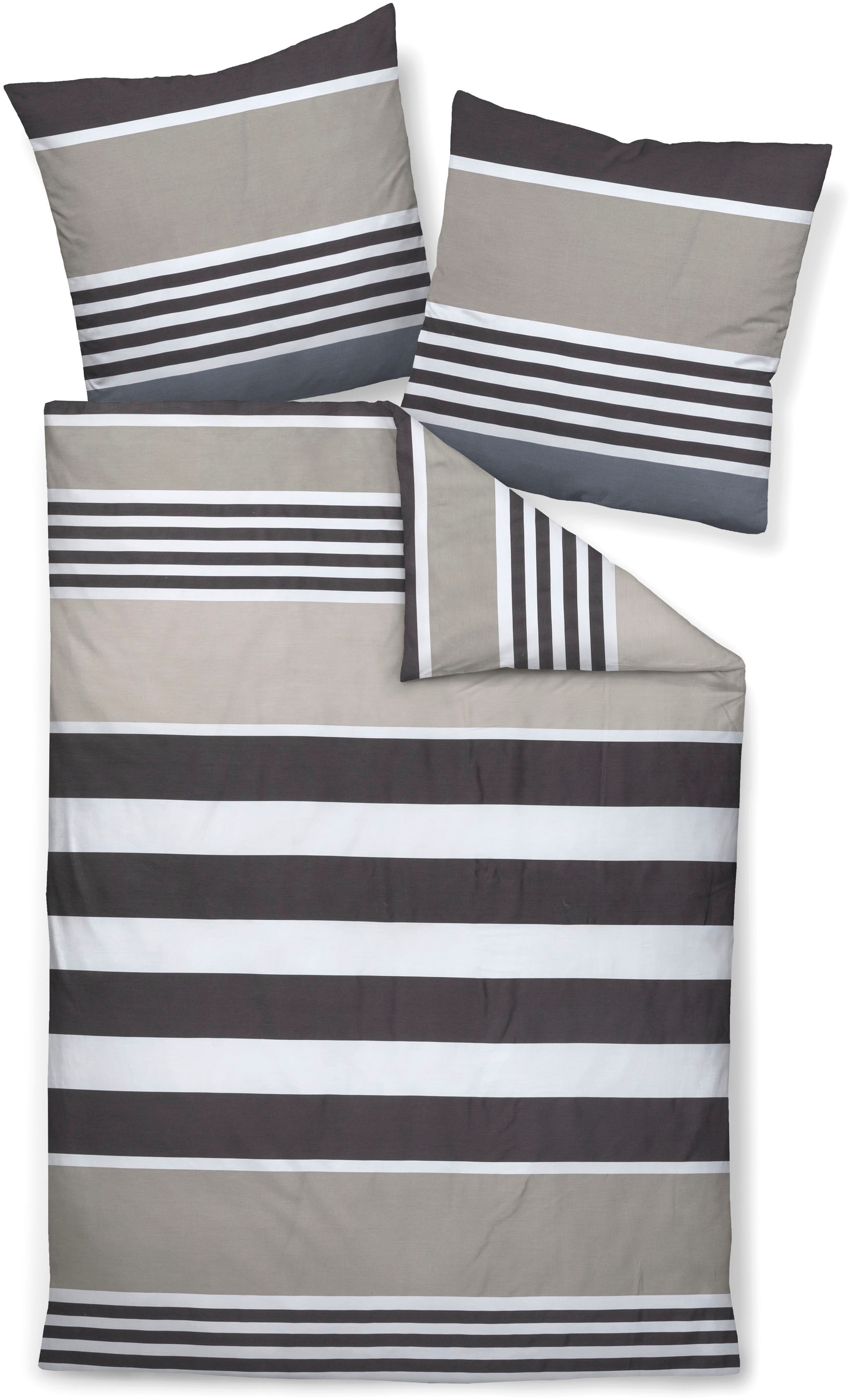 Janine Bettwäsche »Mako-Satin87108 07«, mit Reissverschluss