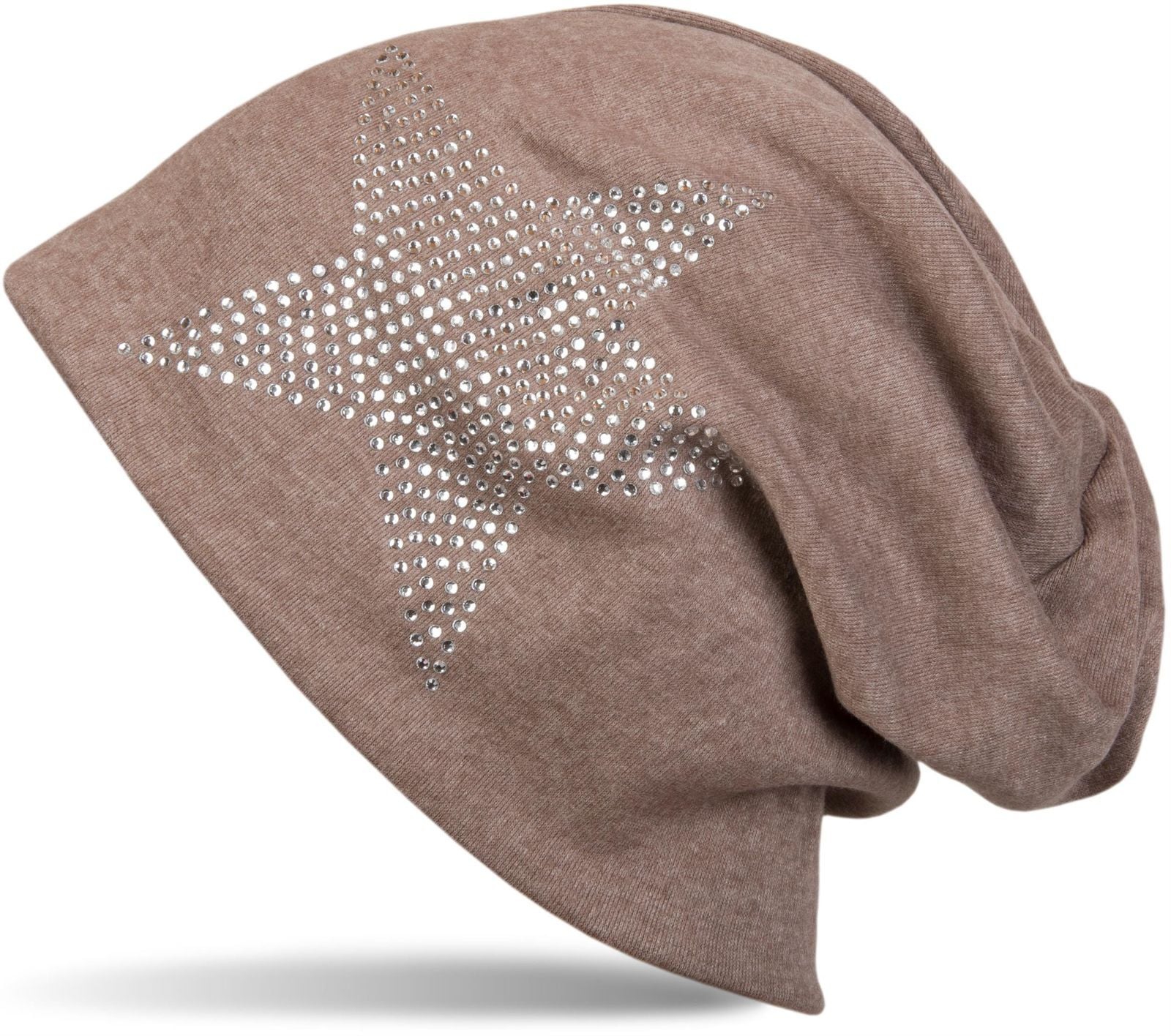 styleBREAKER Beanie "Warme Beanie Mütze mit Strass Stern" 1 Stk.