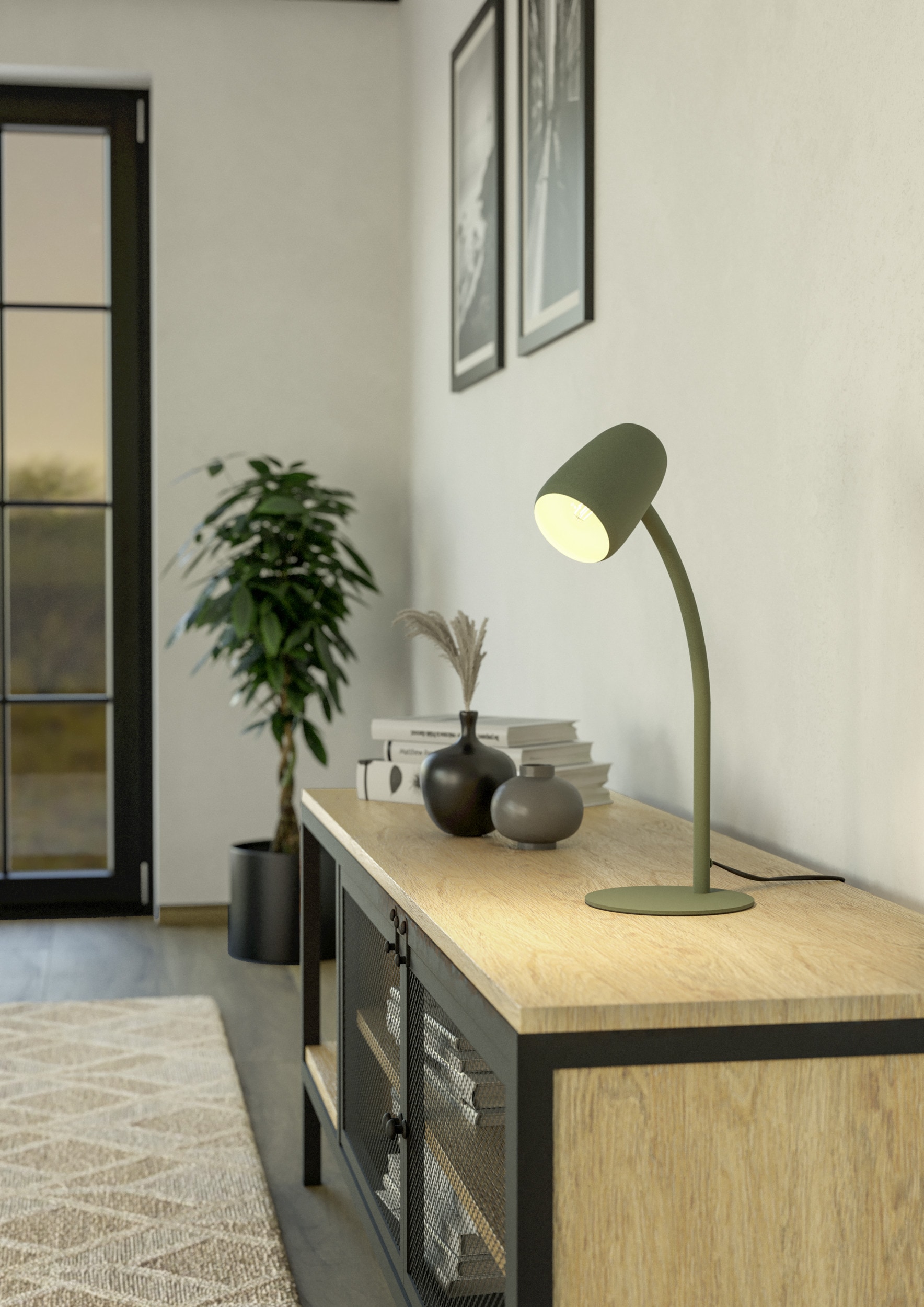 EGLO Tischleuchte »CARLO Tischlampe - Stahl - E14 - 1X18W - IP20« E14 1 Stk.