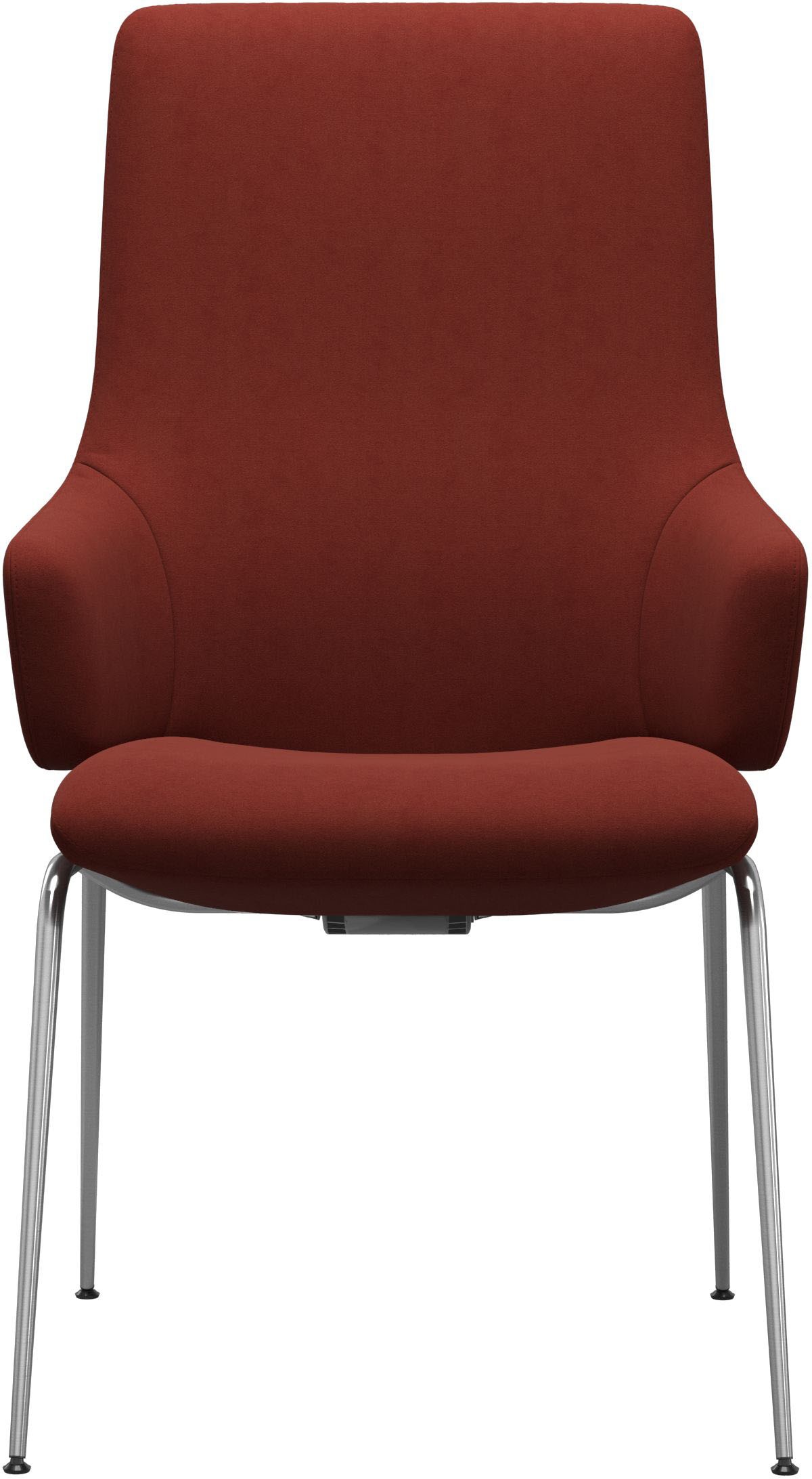 Stressless® Polsterstuhl »Laurel«, Microfaser DINAMICA, High Back mit Armlehne, Größe L, mit Beinen aus Stahl in Schwarz matt