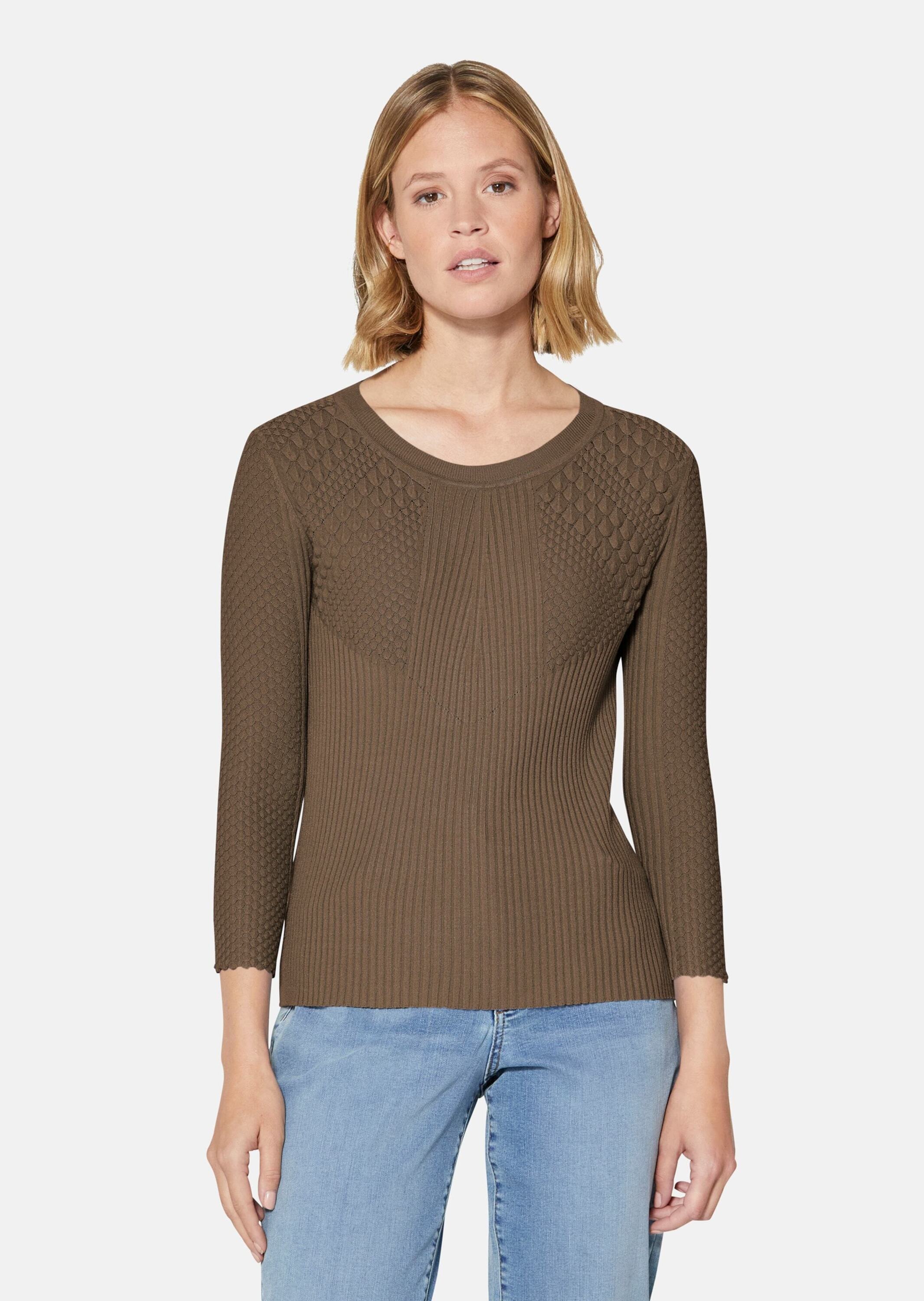 MADELEINE Longpullover »Pullover Rippstrickpullover«