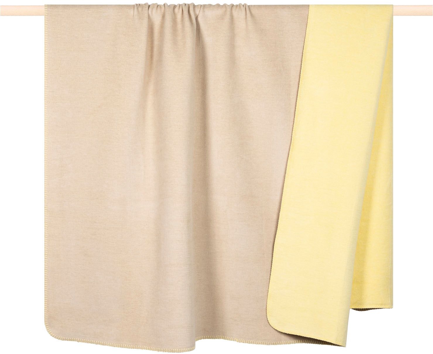 PAD Wohndecke "HOBART" Made in Europe, Wendefunktion, Uni Farben, 150x200 c günstig online kaufen