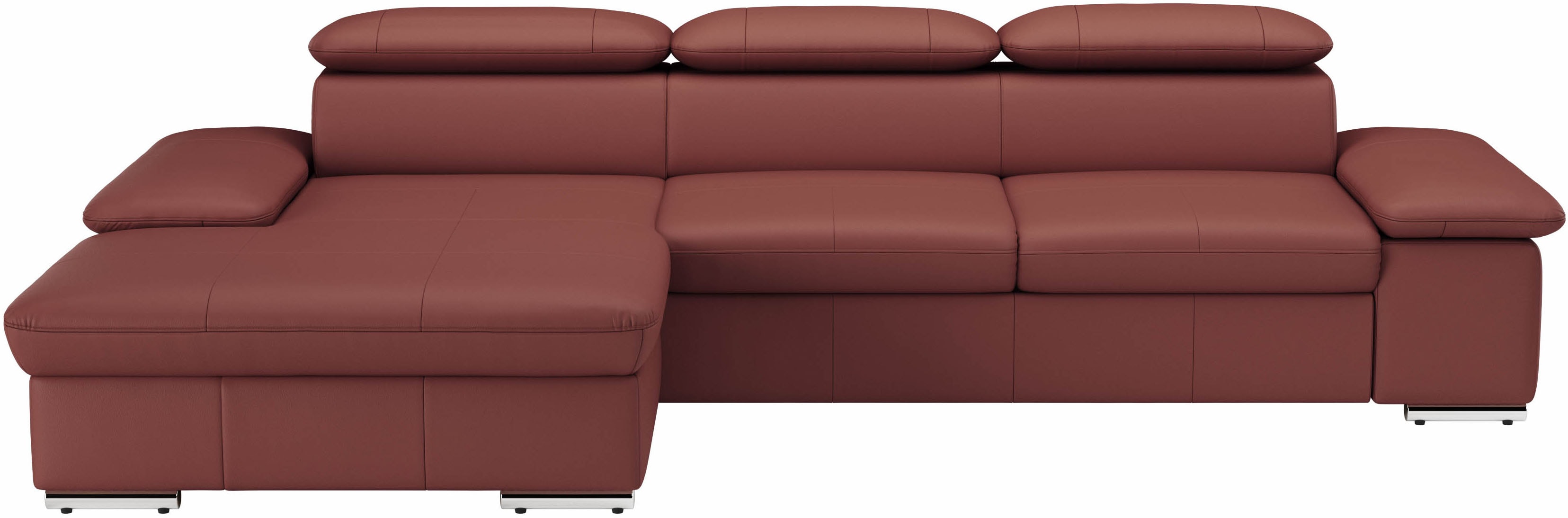 sit&more Ecksofa "Valantine L-Form, B: 286 cm" mit Arm- & Kopfteilverstellung, optional mit Schlaffunktion