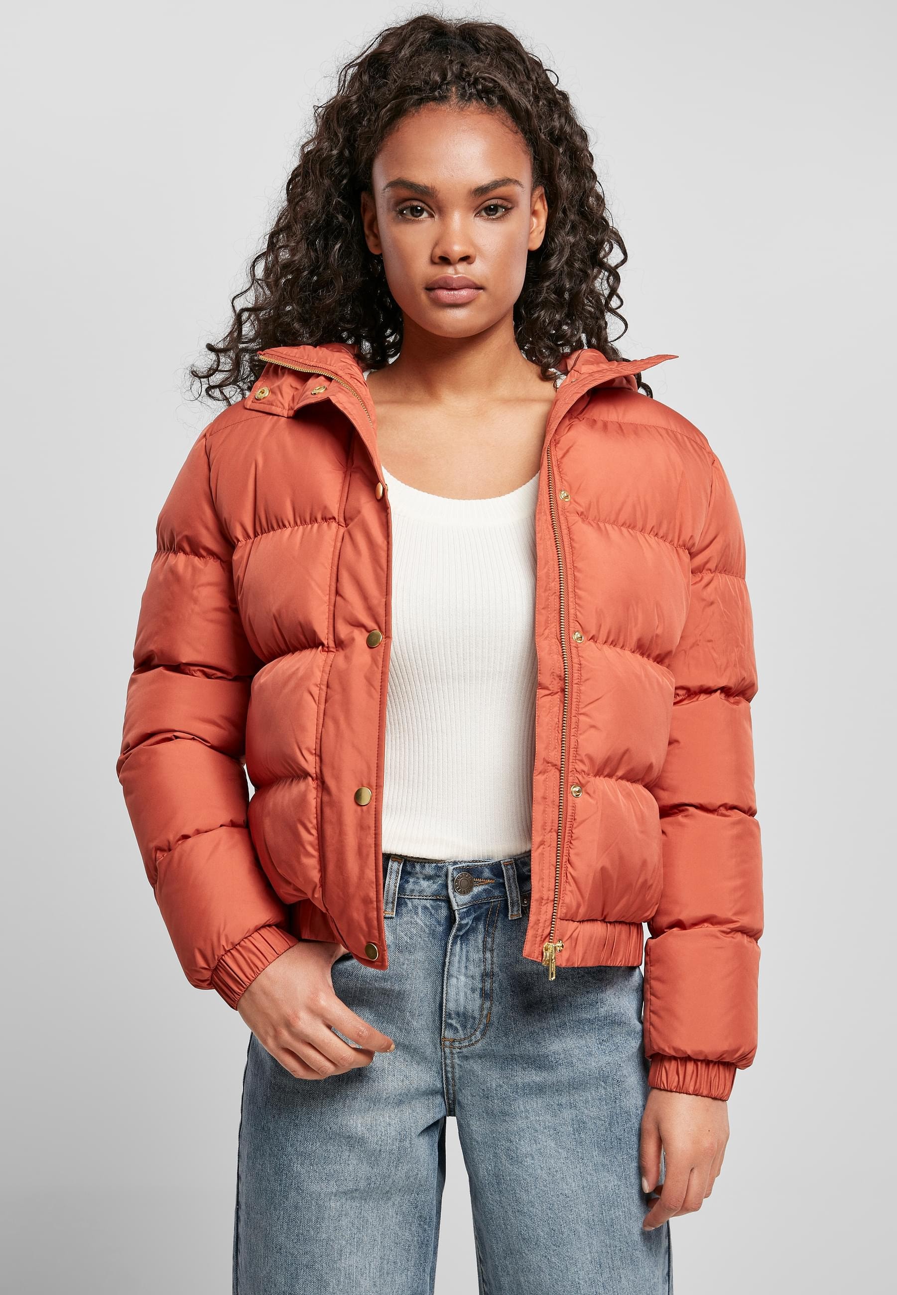 URBAN CLASSICS Winterjacke »Urban Classics Damen Ladies Hooded Puffer Jacket«, (1 St.), mit Kapuze